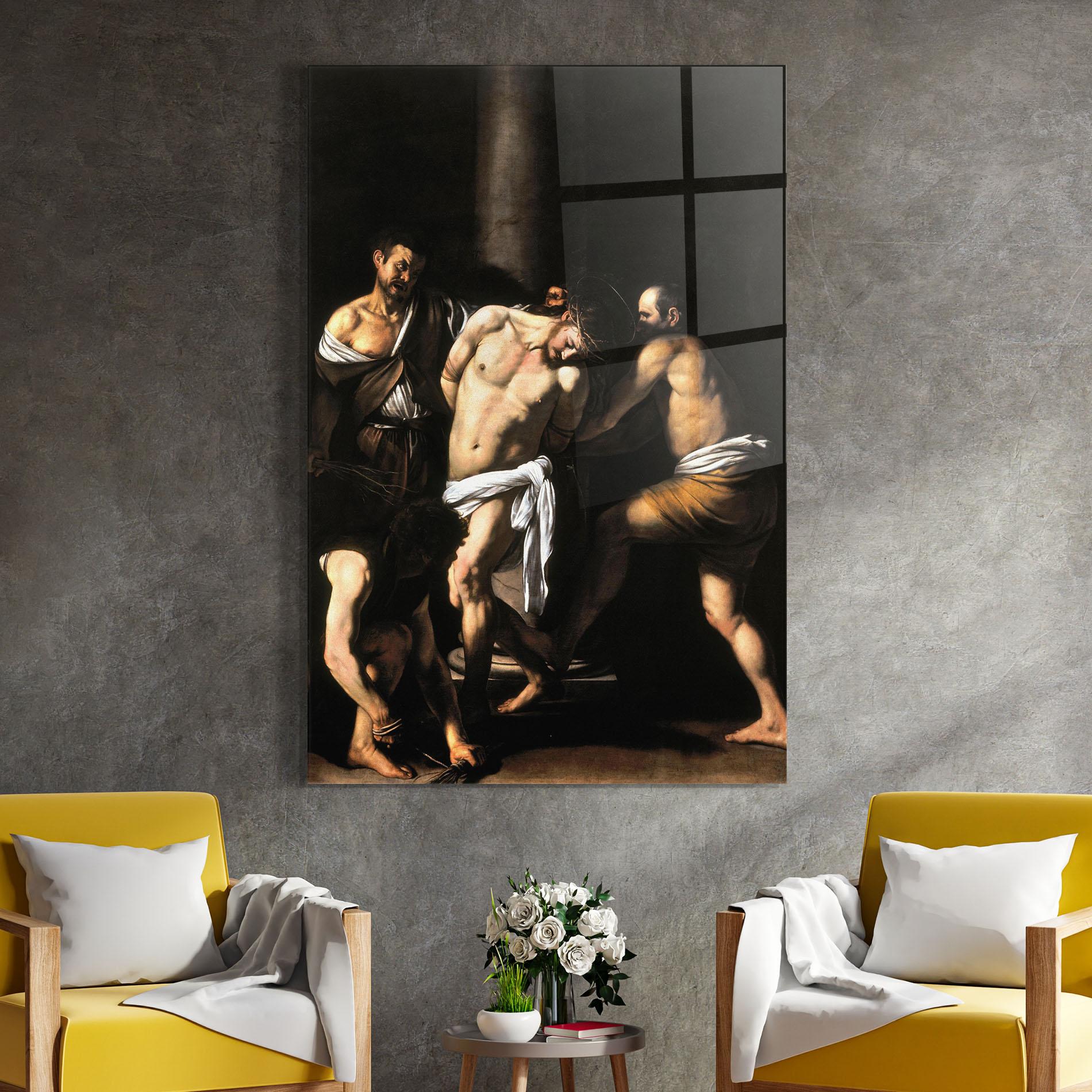 Tablou Sticla The Flagellation Of Christ mockup 4