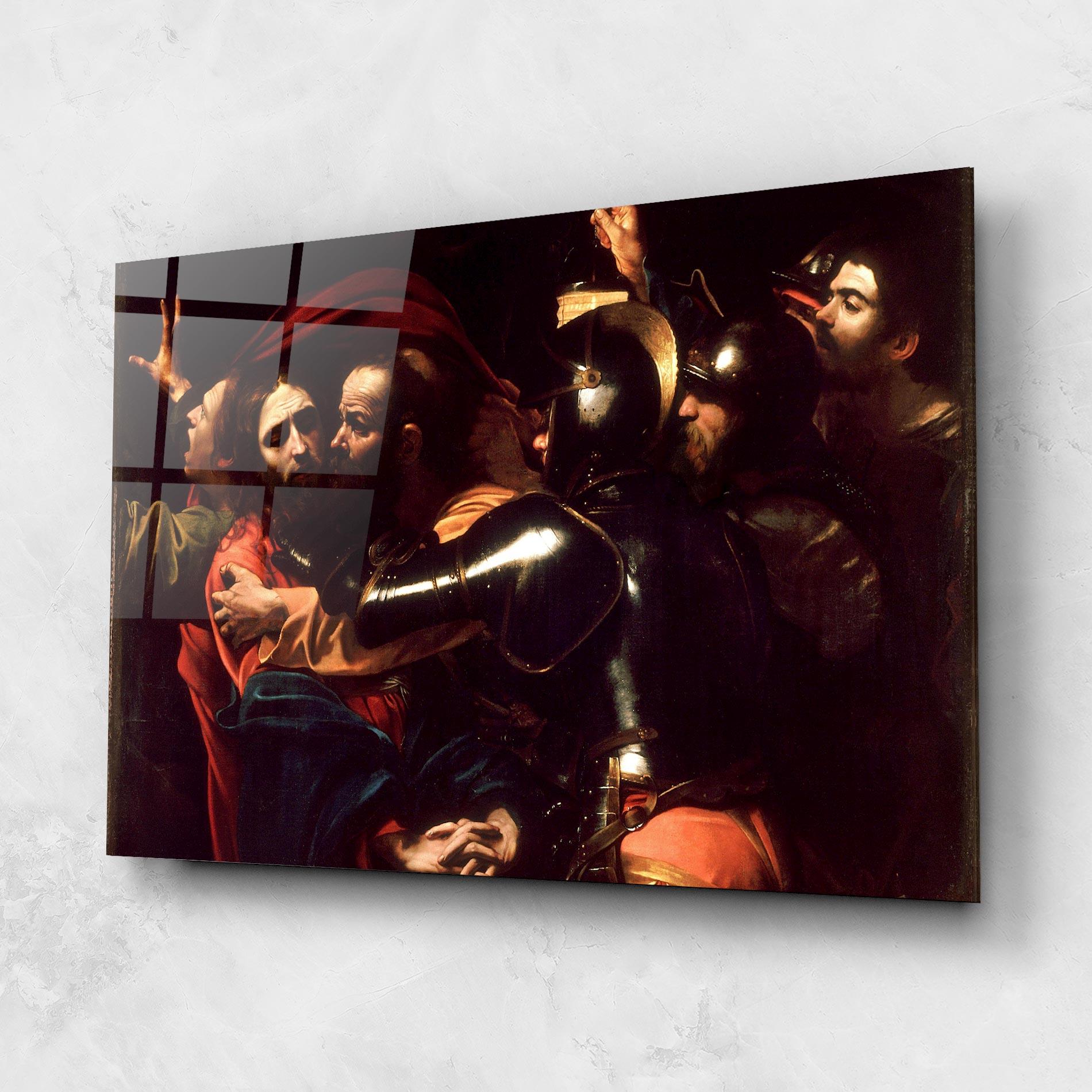 Tablou Sticla The Taking Of Christ mockup 1