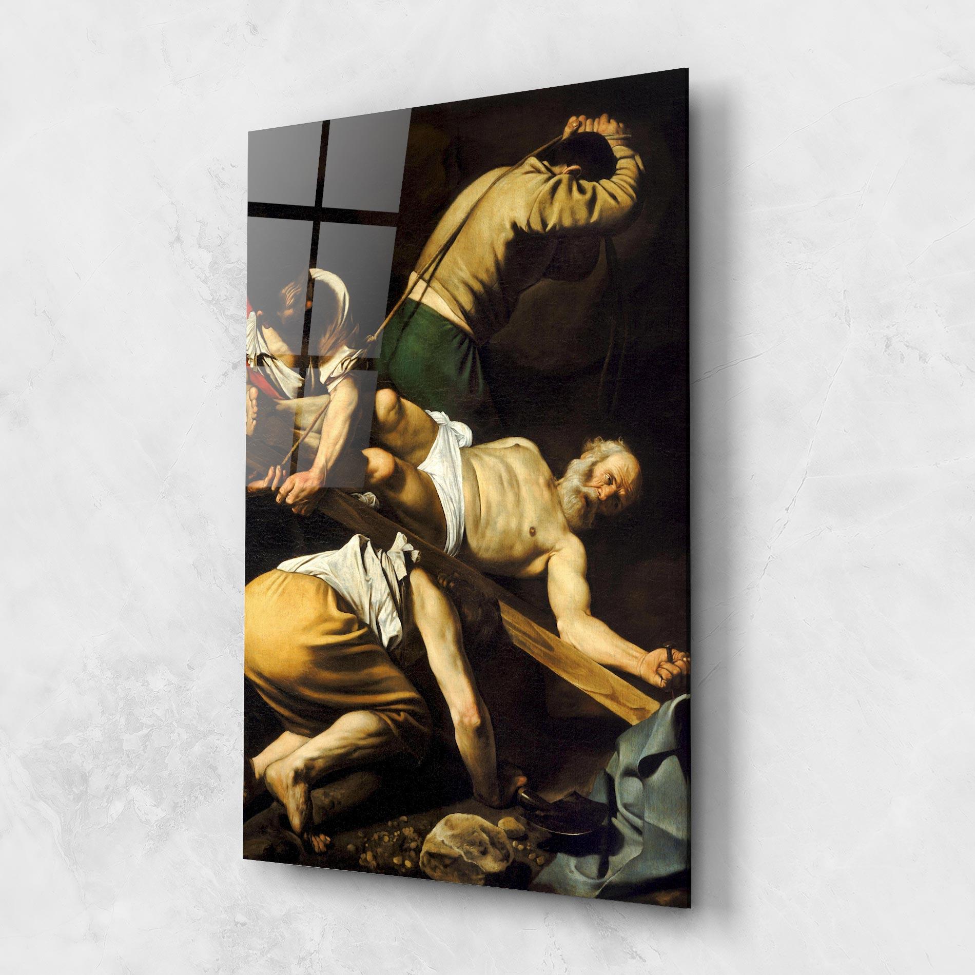 Tablou Sticla Crucifixion Of Saint Peter mockup 1