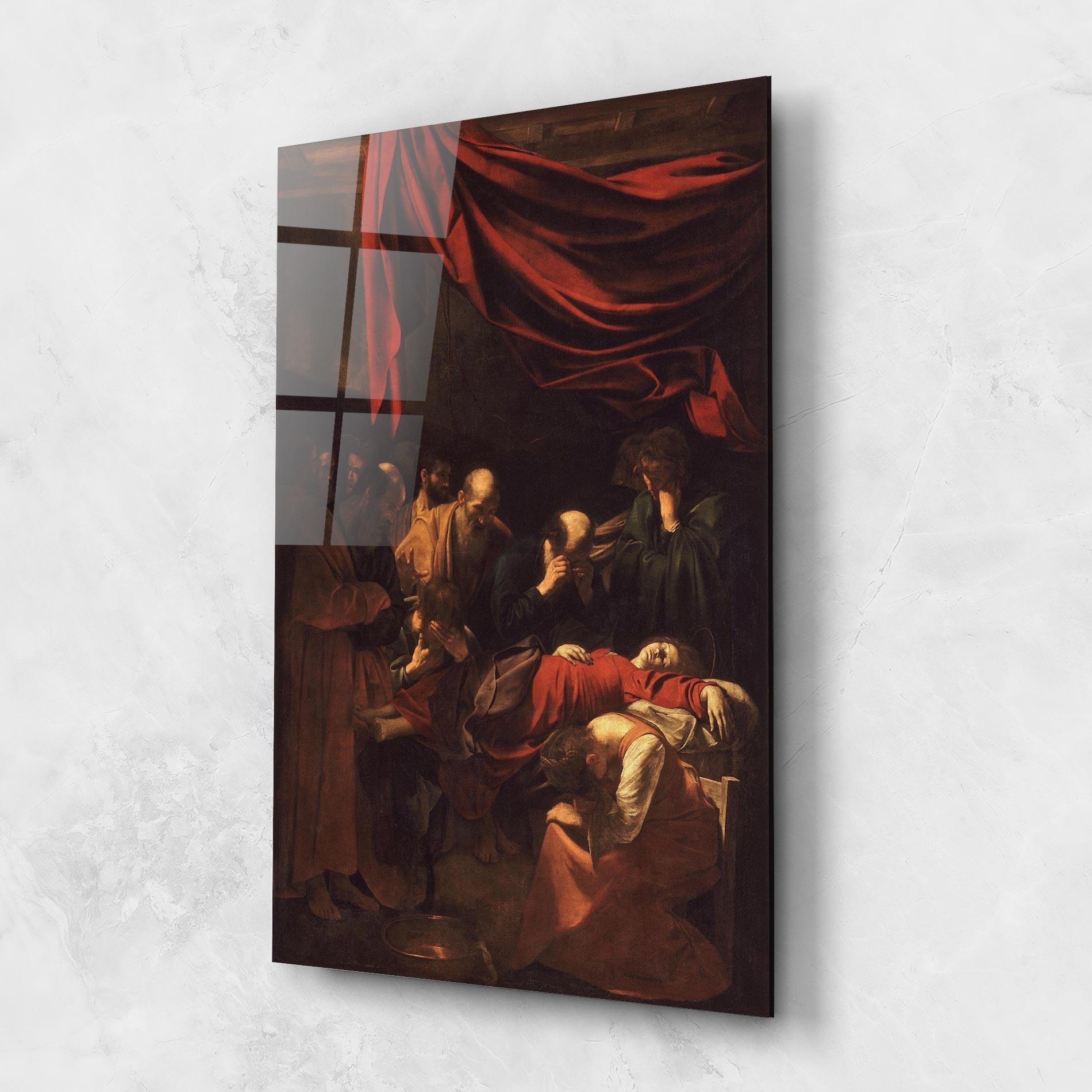 Tablou Sticla Death Of The Virgin mockup 1