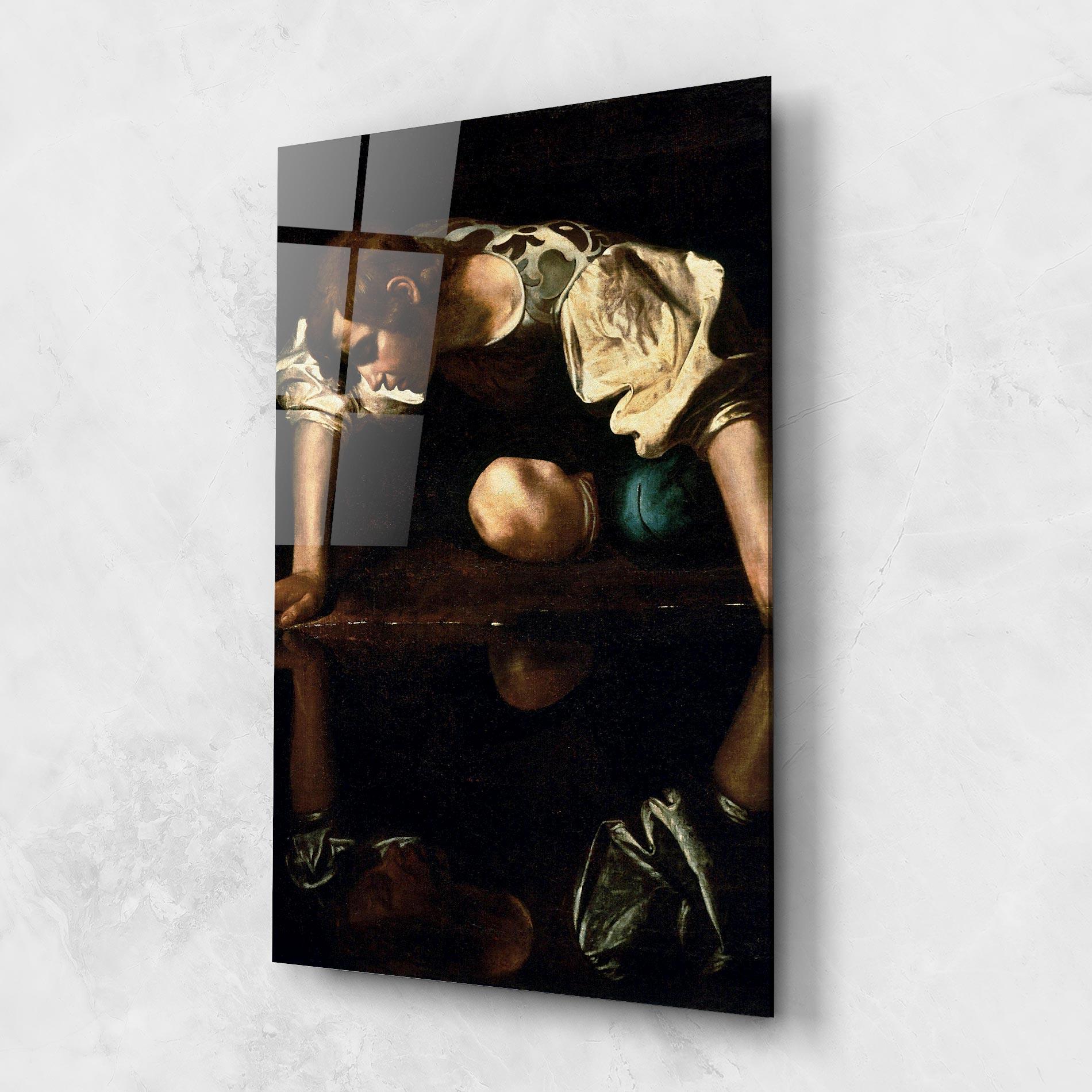 Tablou Sticla Narcissus mockup 1