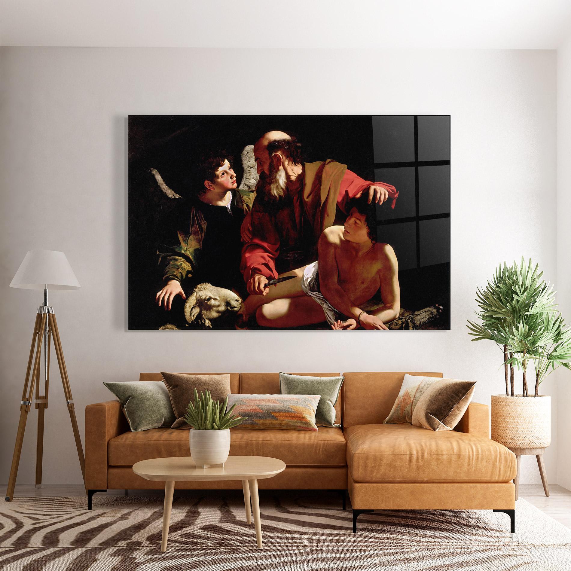 Tablou Sticla Sacrifice Of Isaac mockup 7