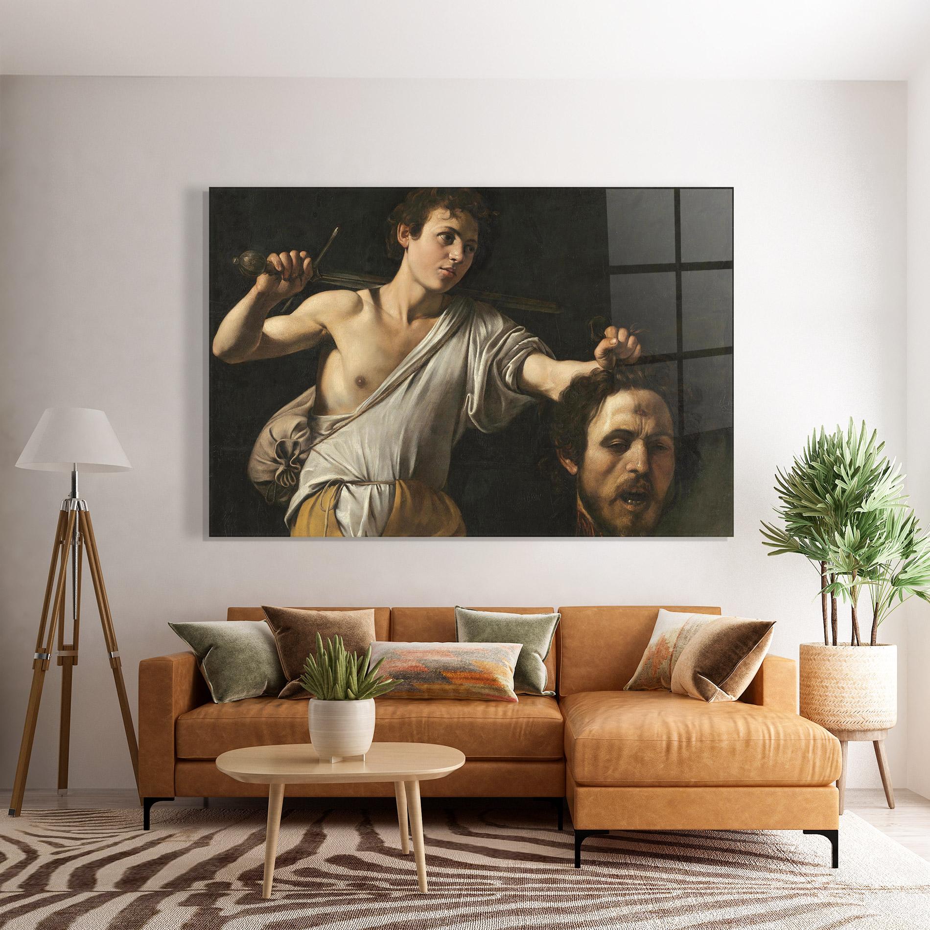 Tablou Sticla The Head Of Goliath mockup 7