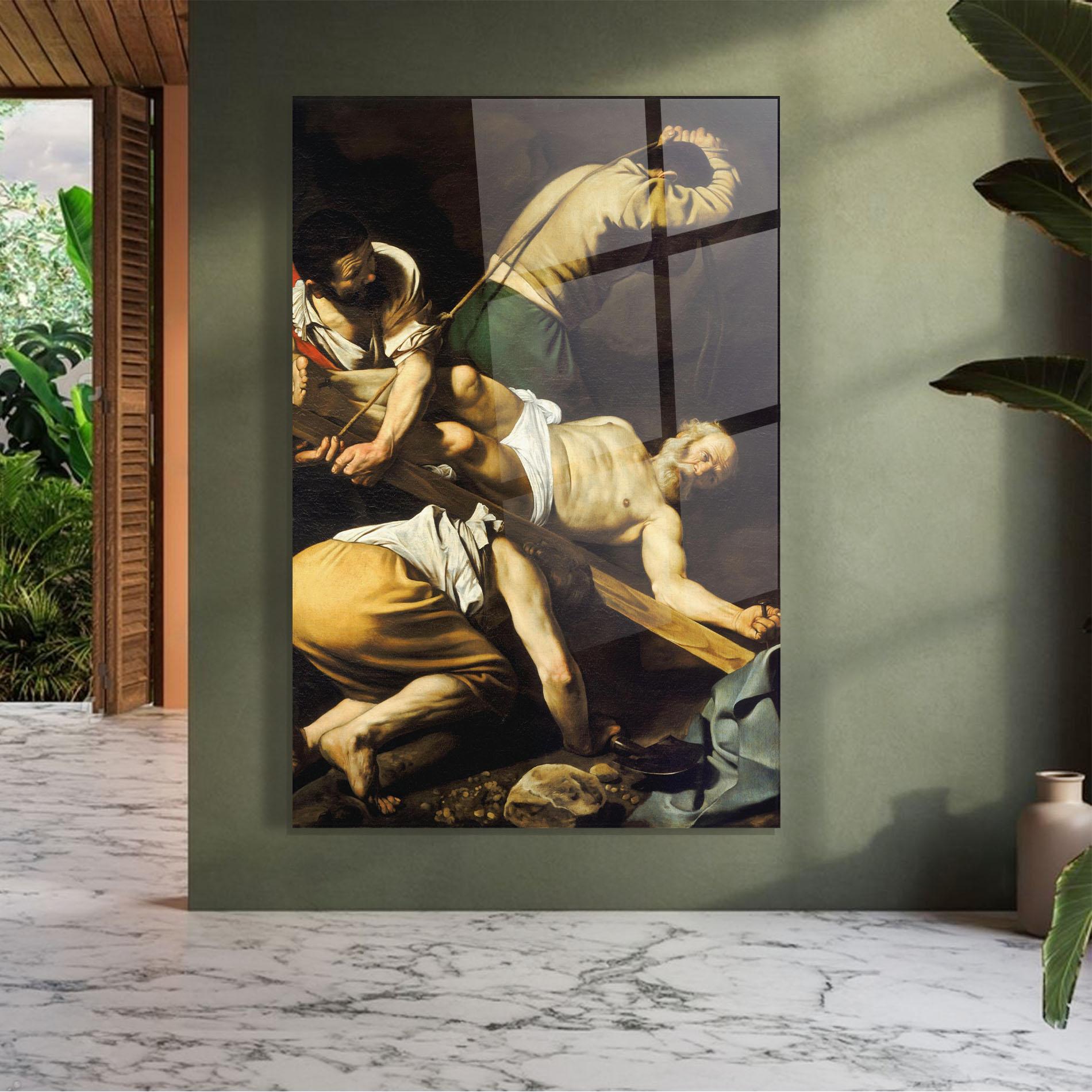 Tablou Sticla Crucifixion Of Saint Peter mockup 7