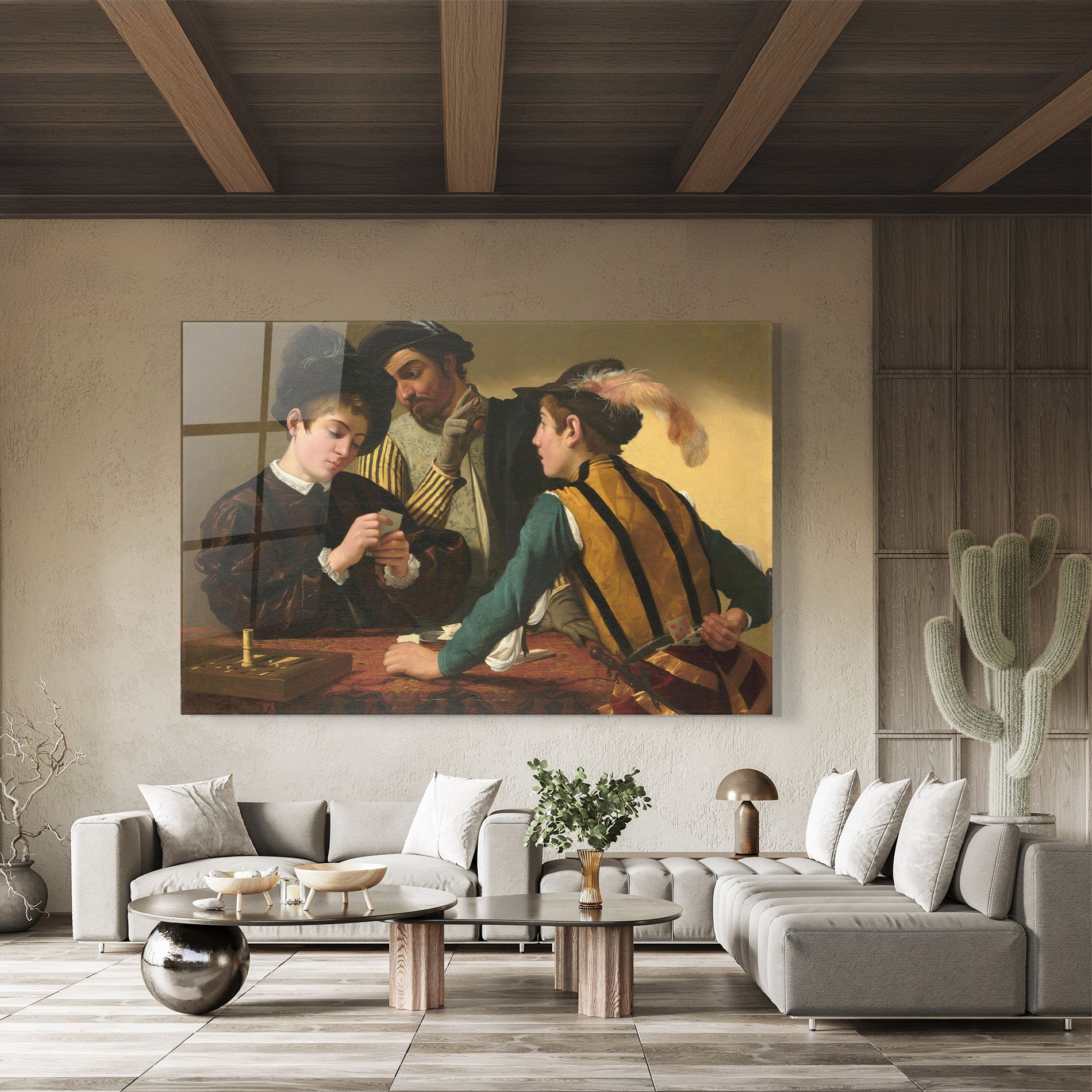 Caravaggio The Cardsharps mockup 8