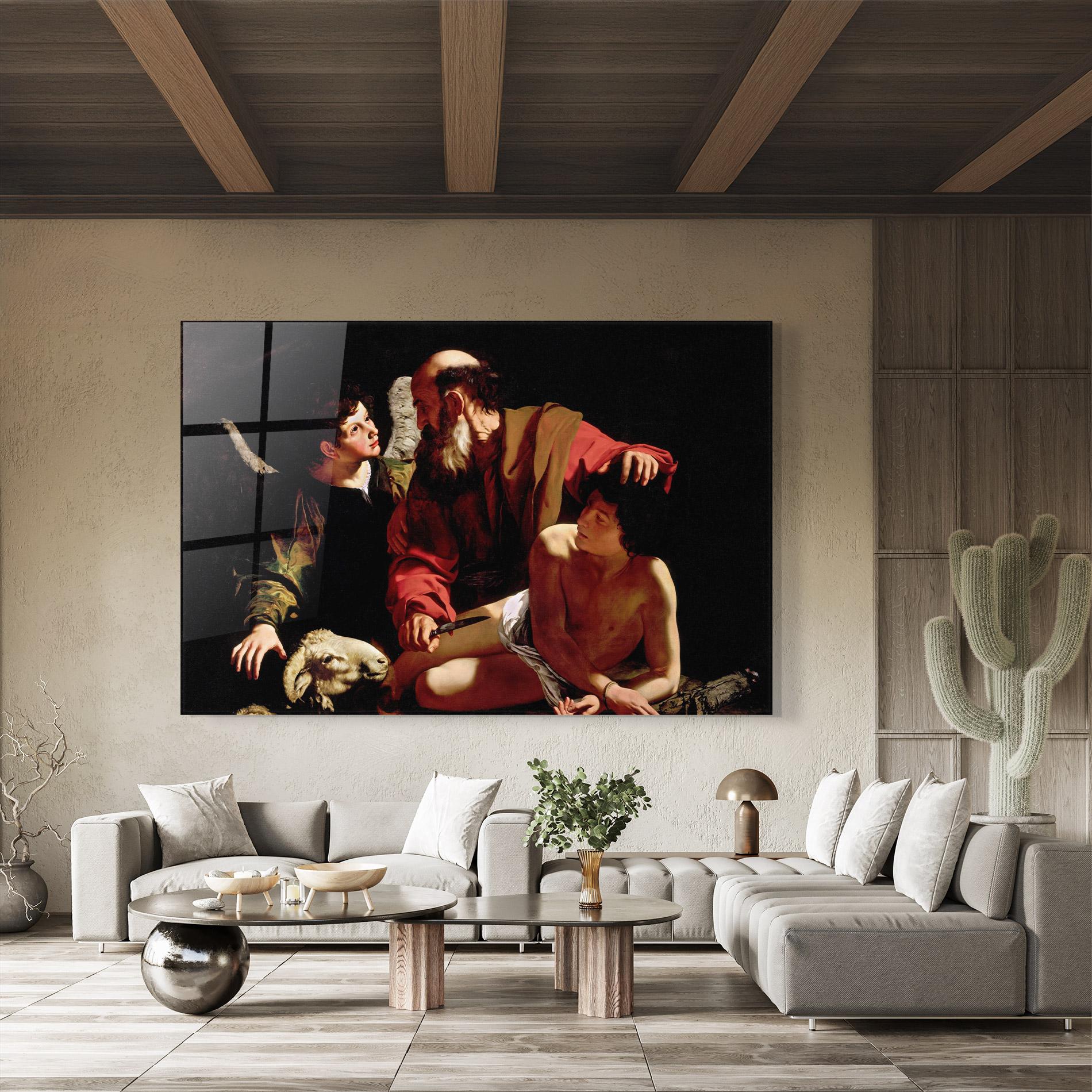 Tablou Sticla Sacrifice Of Isaac mockup 8