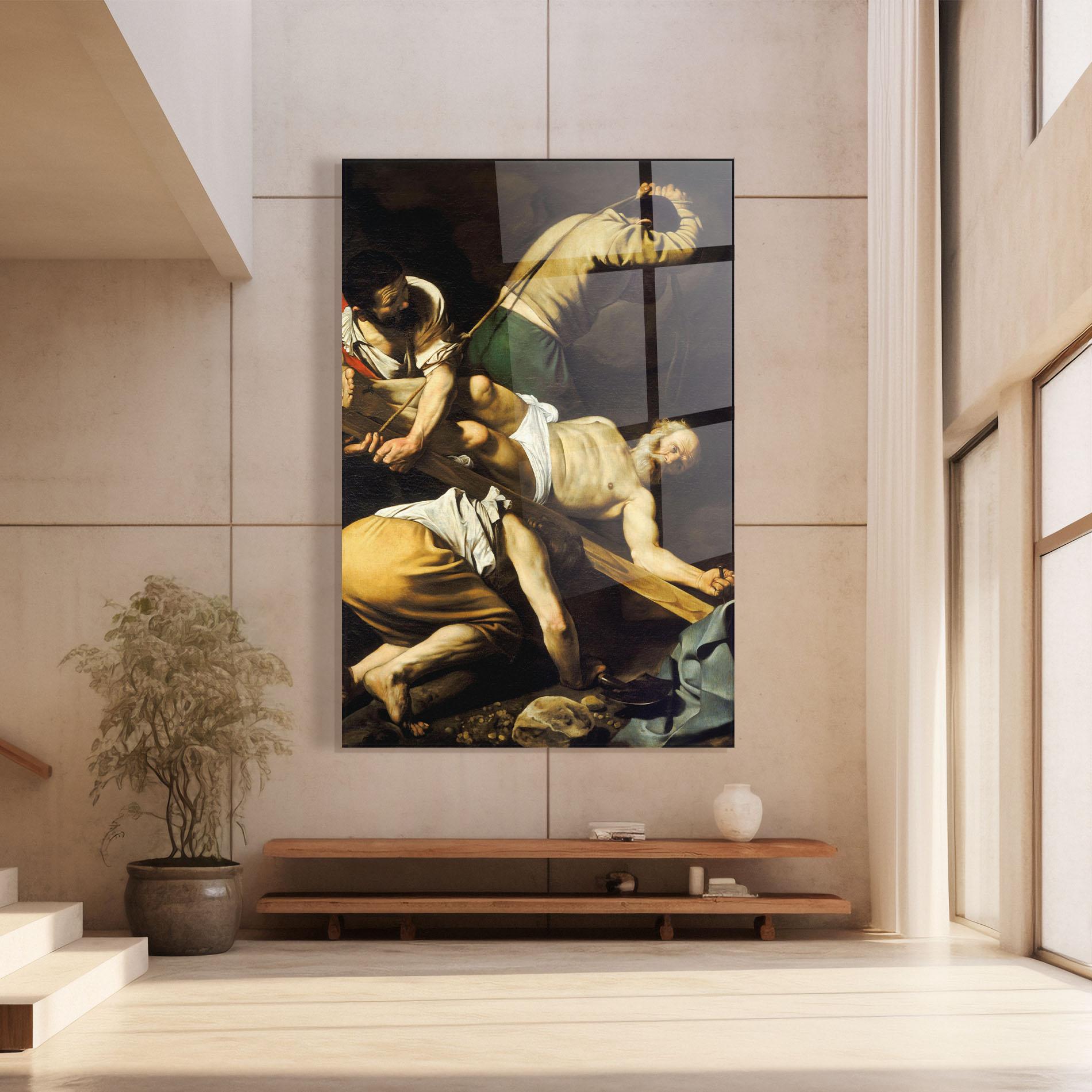 Tablou Sticla Crucifixion Of Saint Peter mockup 8