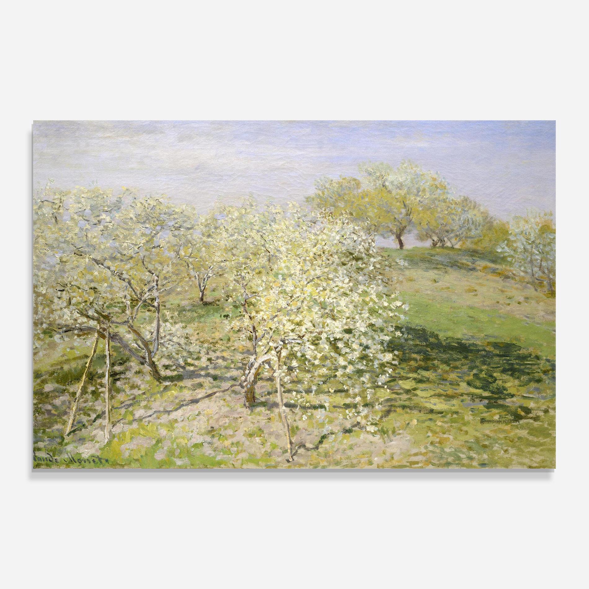 Tablou Sticla Fruit Trees In Bloom mockup 0