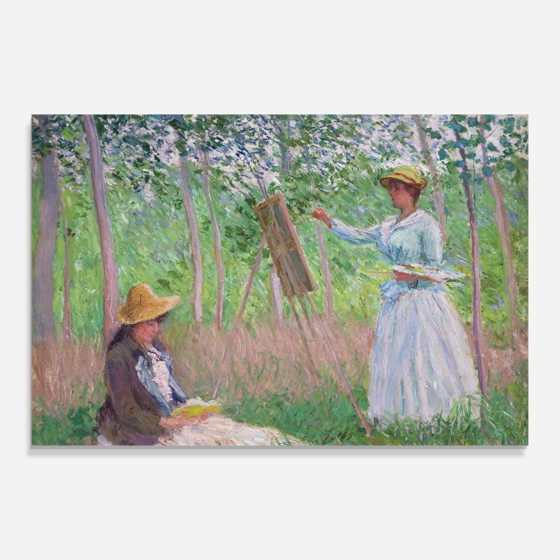 Tablou Sticla In The Woods At Giverny mockup 0