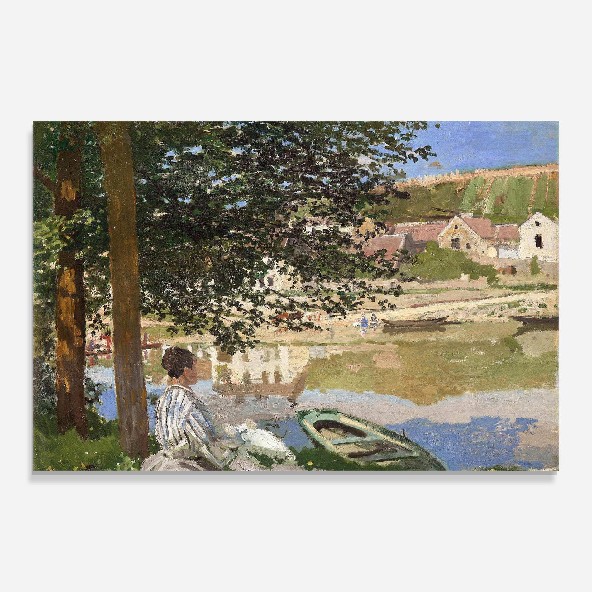 Tablou Sticla On The Bank Of The Seine mockup 0