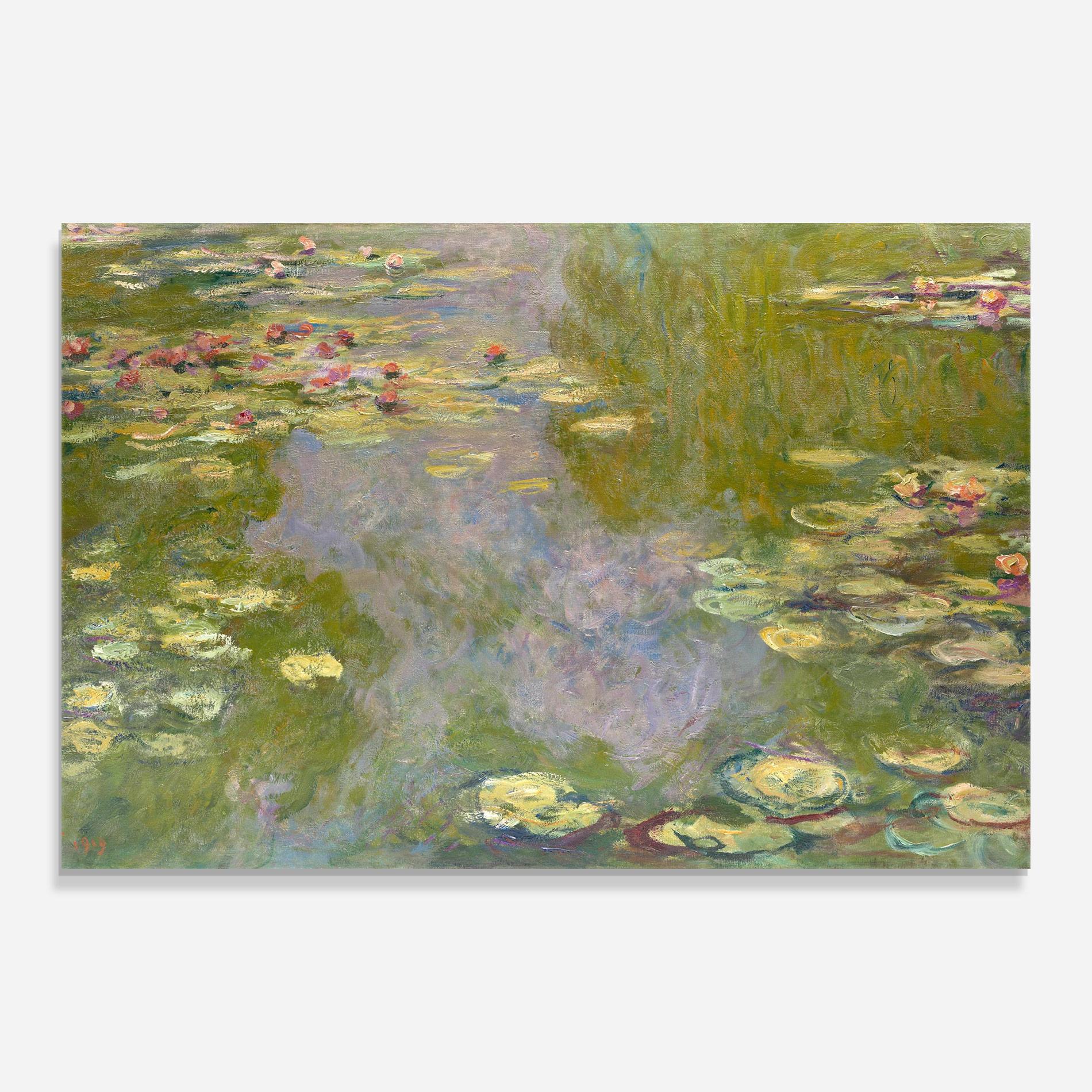 Tablou Sticla Water Lilies Monet mockup 0
