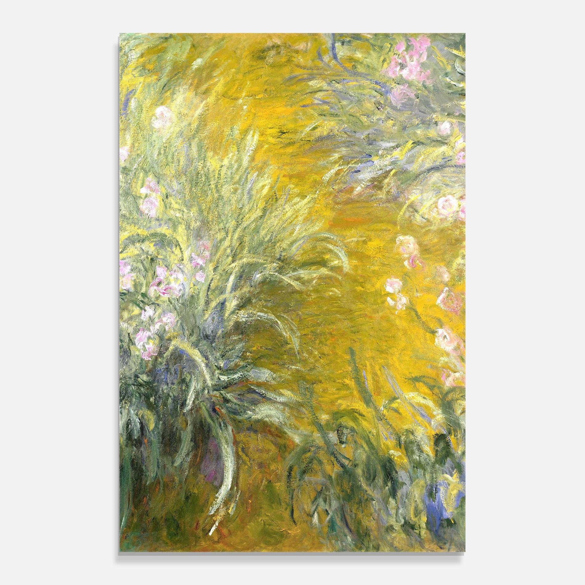 Tablou Sticla Path Through The Irises mockup 0