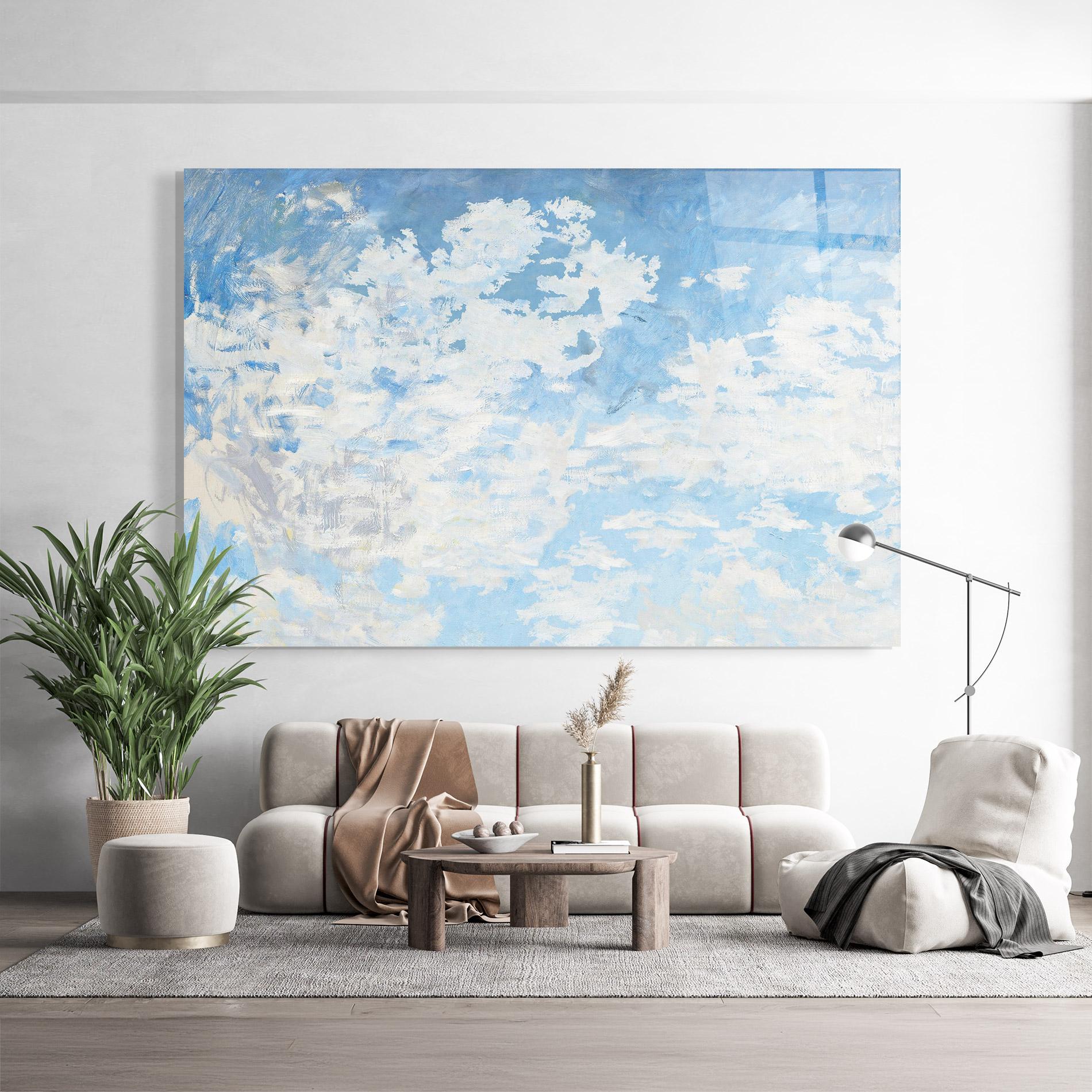Tablou Sticla Clouds Monet mockup 9