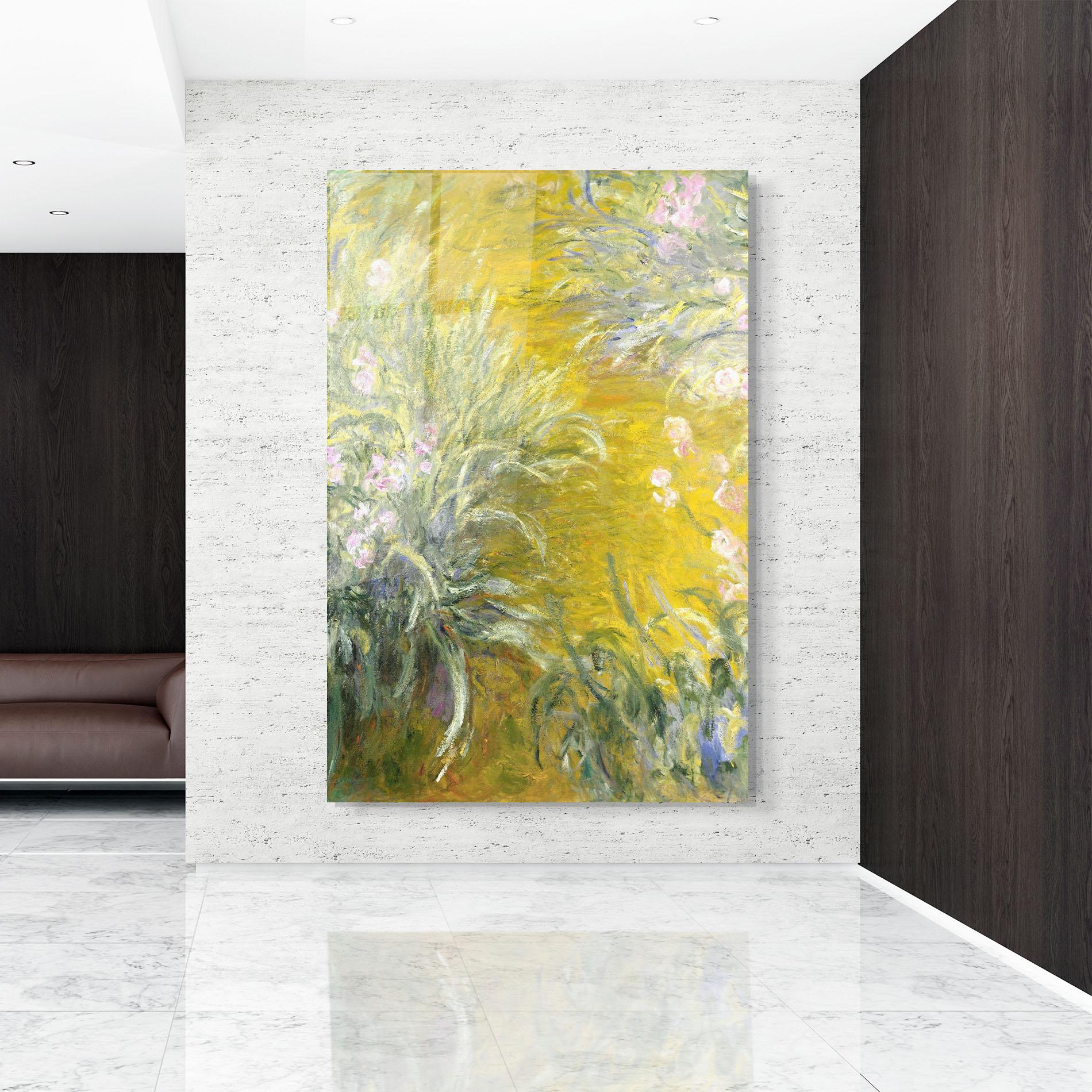 Tablou Sticla Path Through The Irises mockup 9