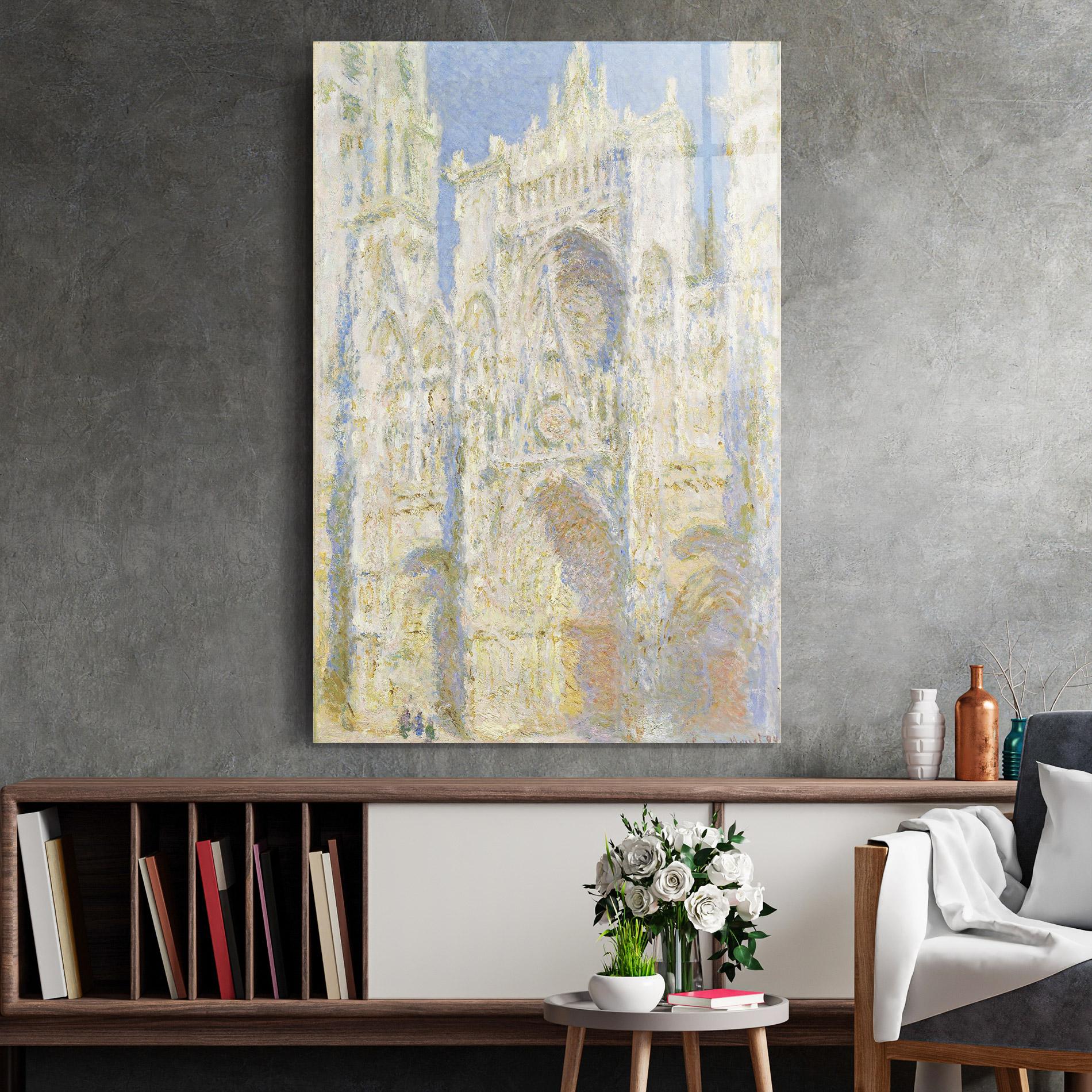 Tablou Sticla Rouen Cathedral mockup 2