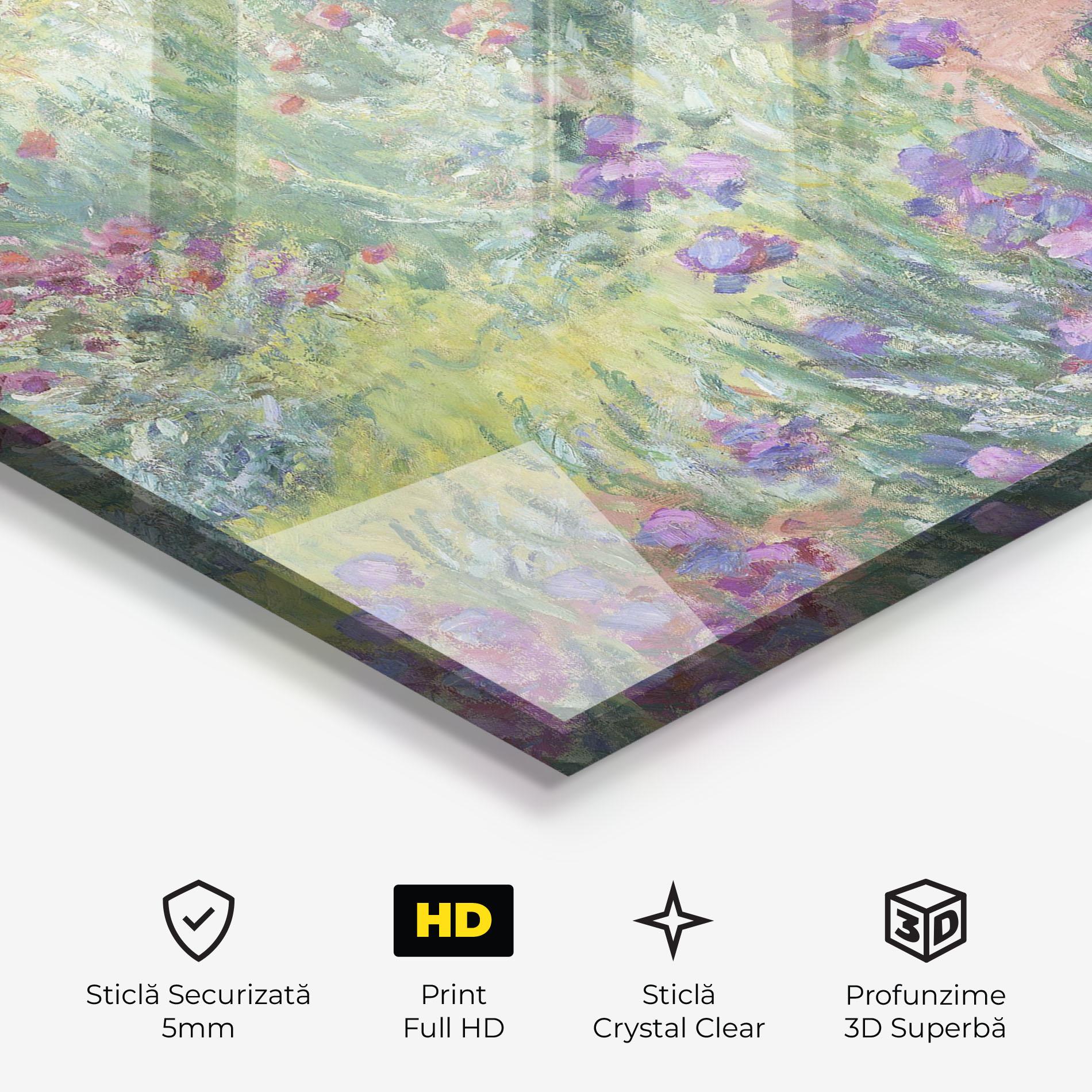 Tablou Sticla Garden In Giverny mockup 3