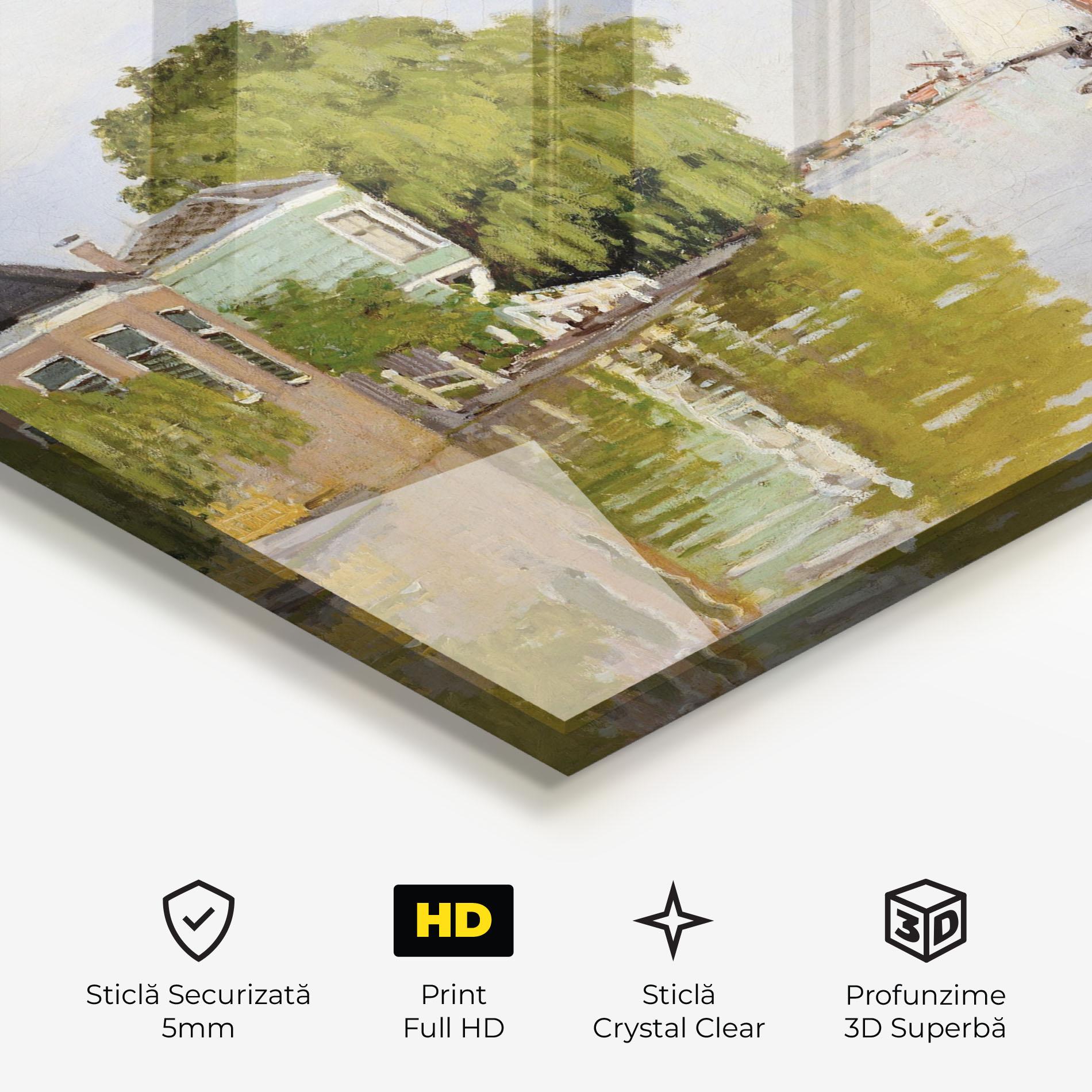 Tablou Sticla Houses On The Achterzaan mockup 3