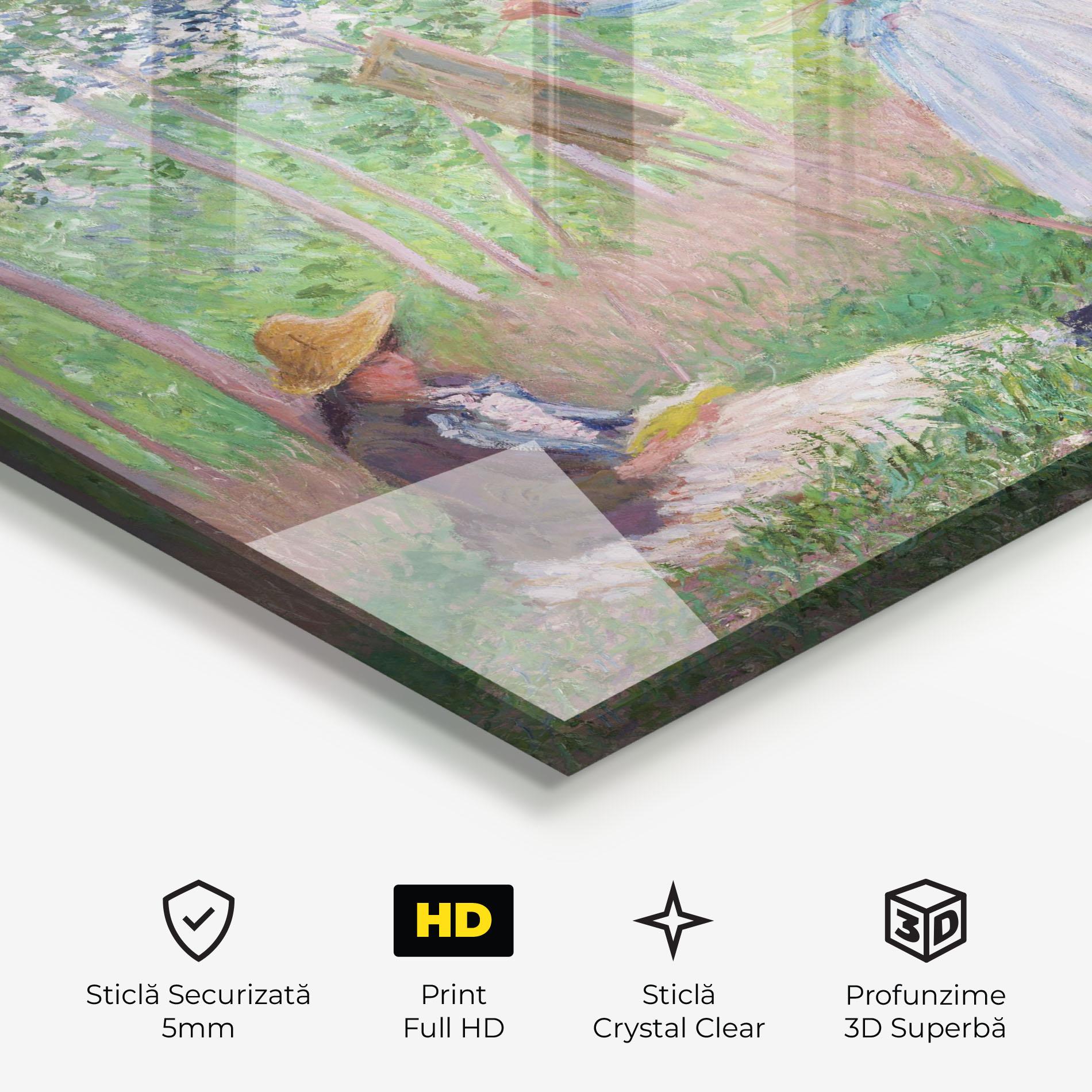 Tablou Sticla In The Woods At Giverny mockup 3