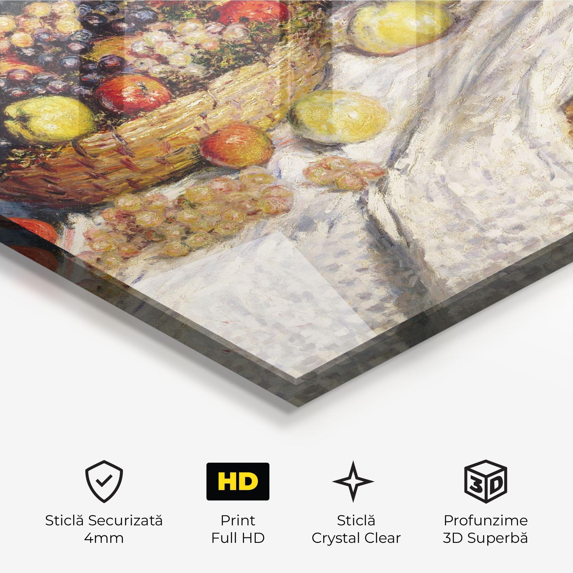 Tablou Sticla Apples And Grapes mockup 3