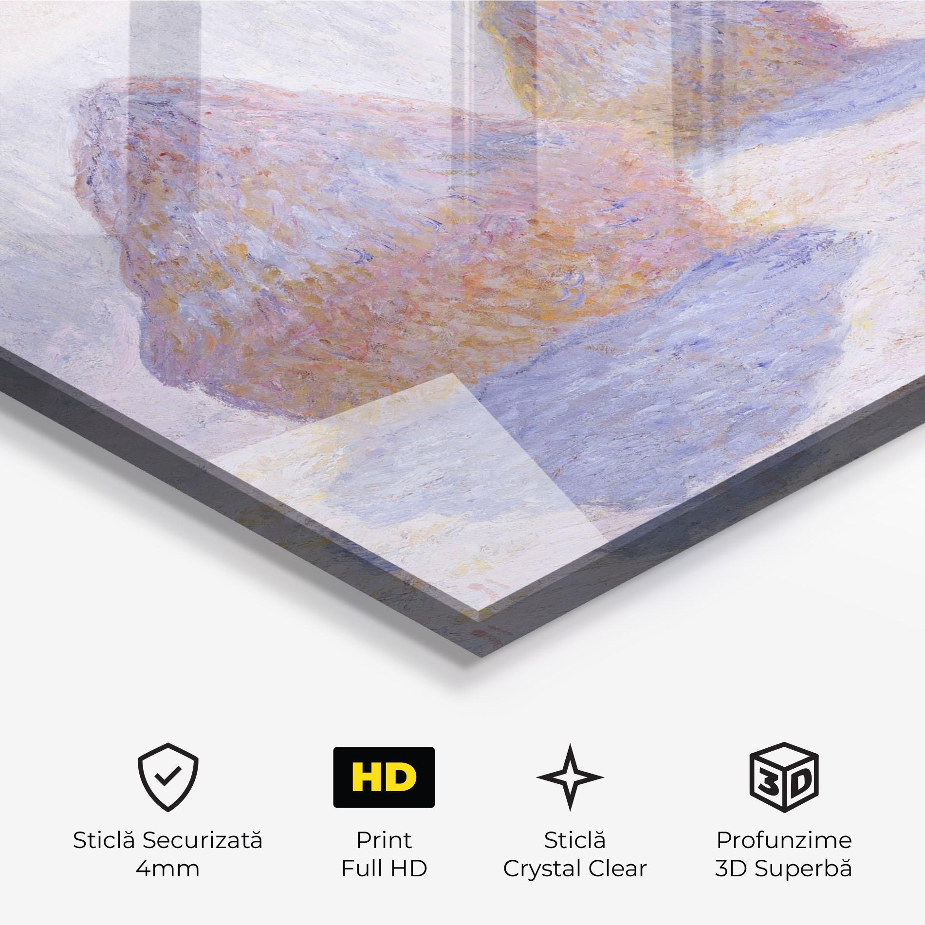 Tablou Sticla Haystacks mockup 3