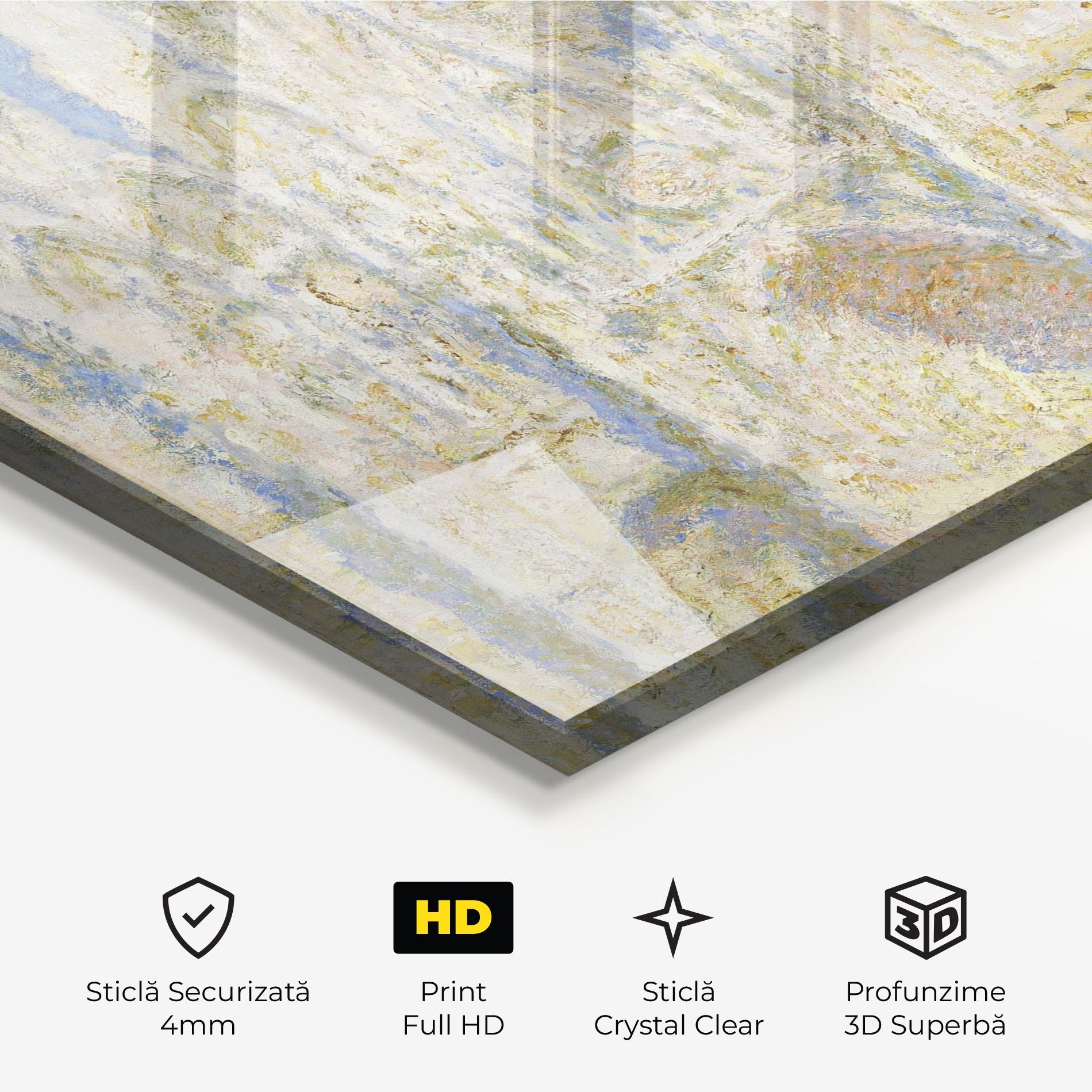 Tablou Sticla Rouen Cathedral mockup 3