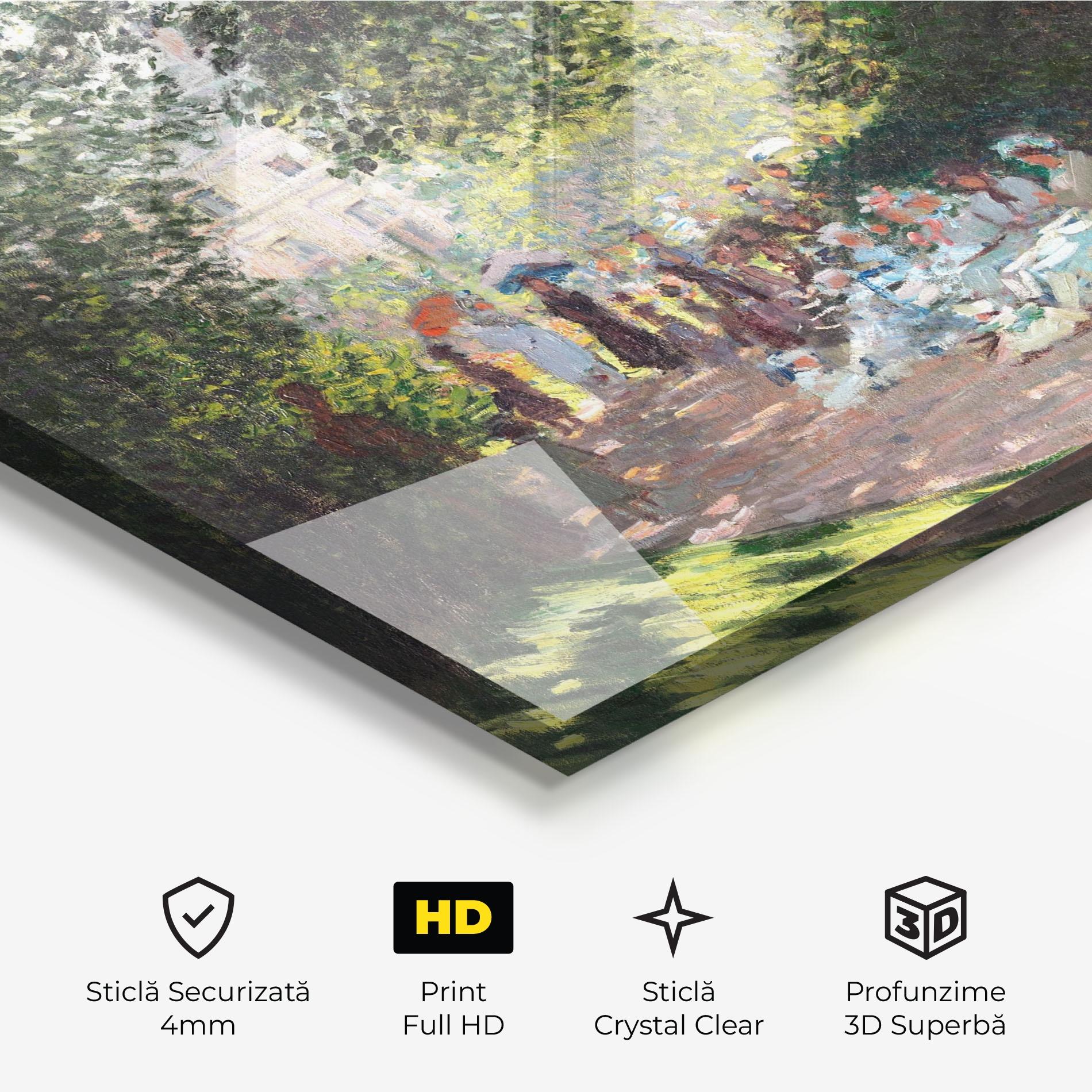 Tablou Sticla The Parc Monceau mockup 3