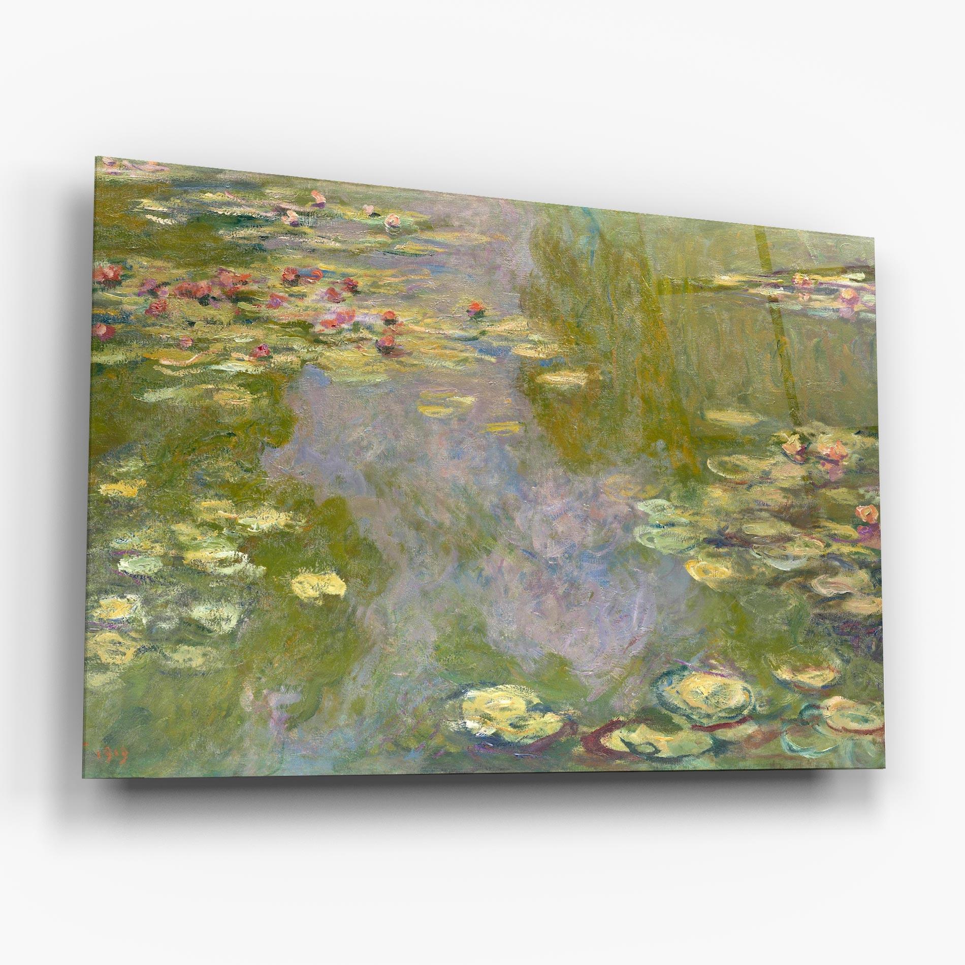 Tablou Sticla Water Lilies Monet mockup 6