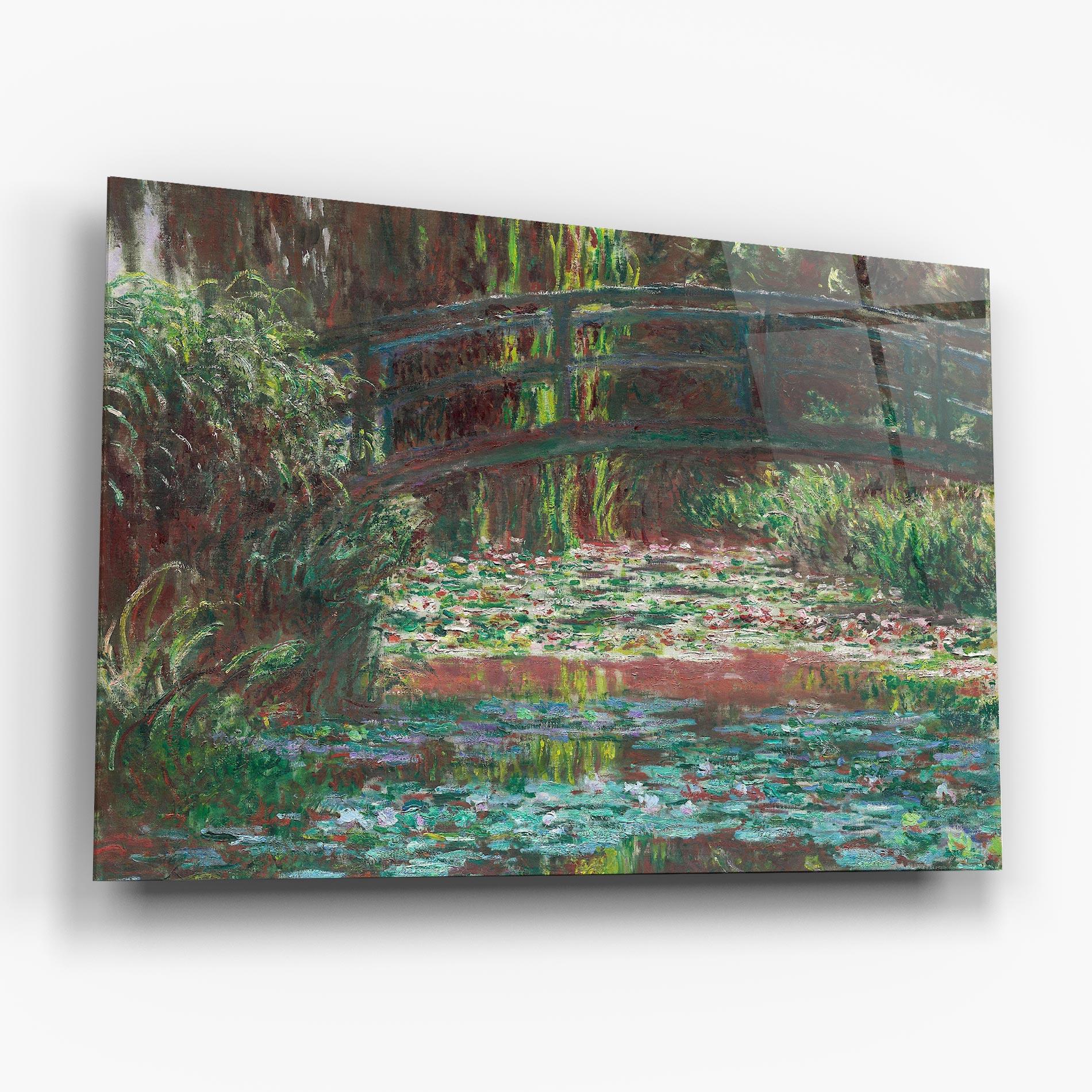 Tablou Sticla Water Lily Pond mockup 6