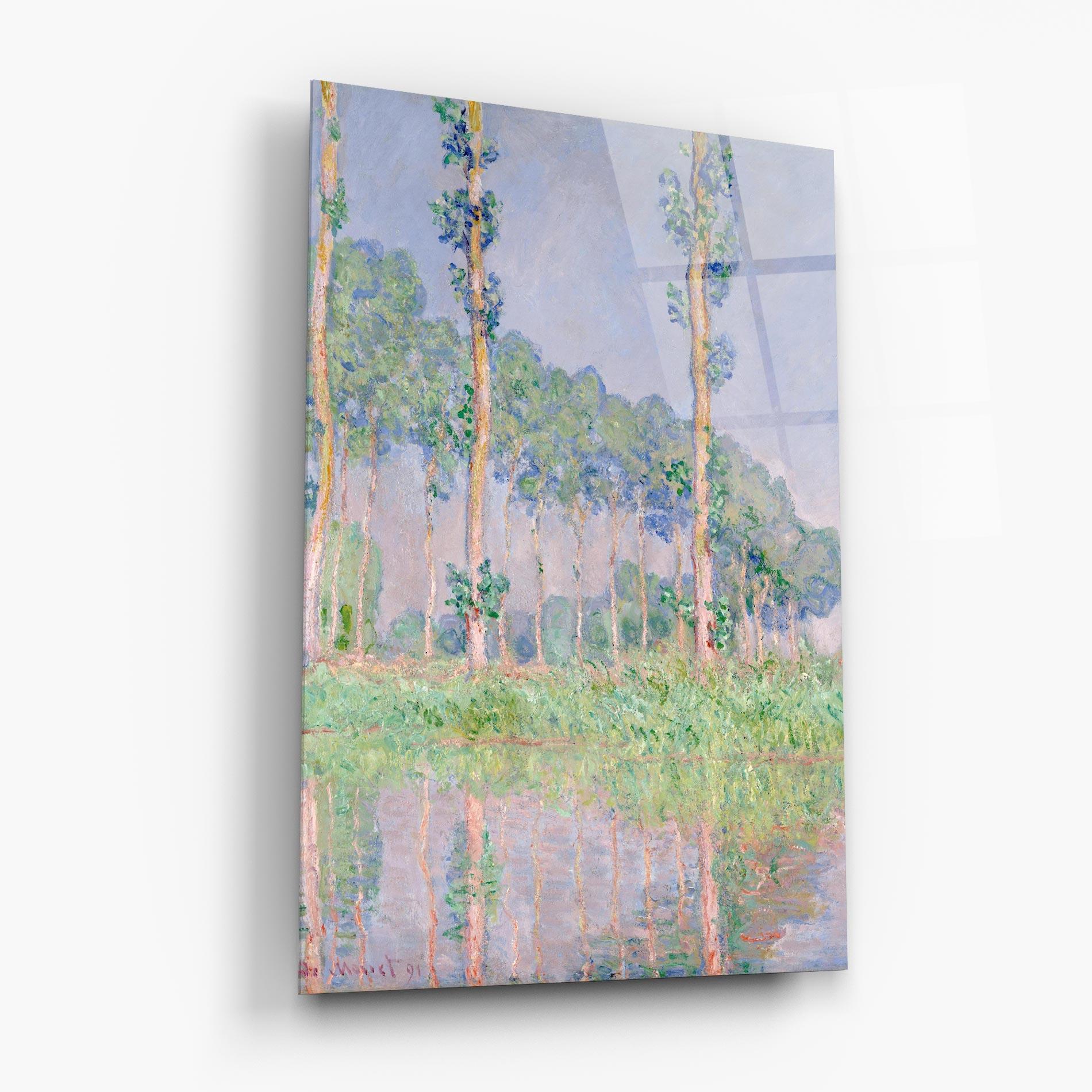 Tablou Sticla Monet Pink Effect mockup 6