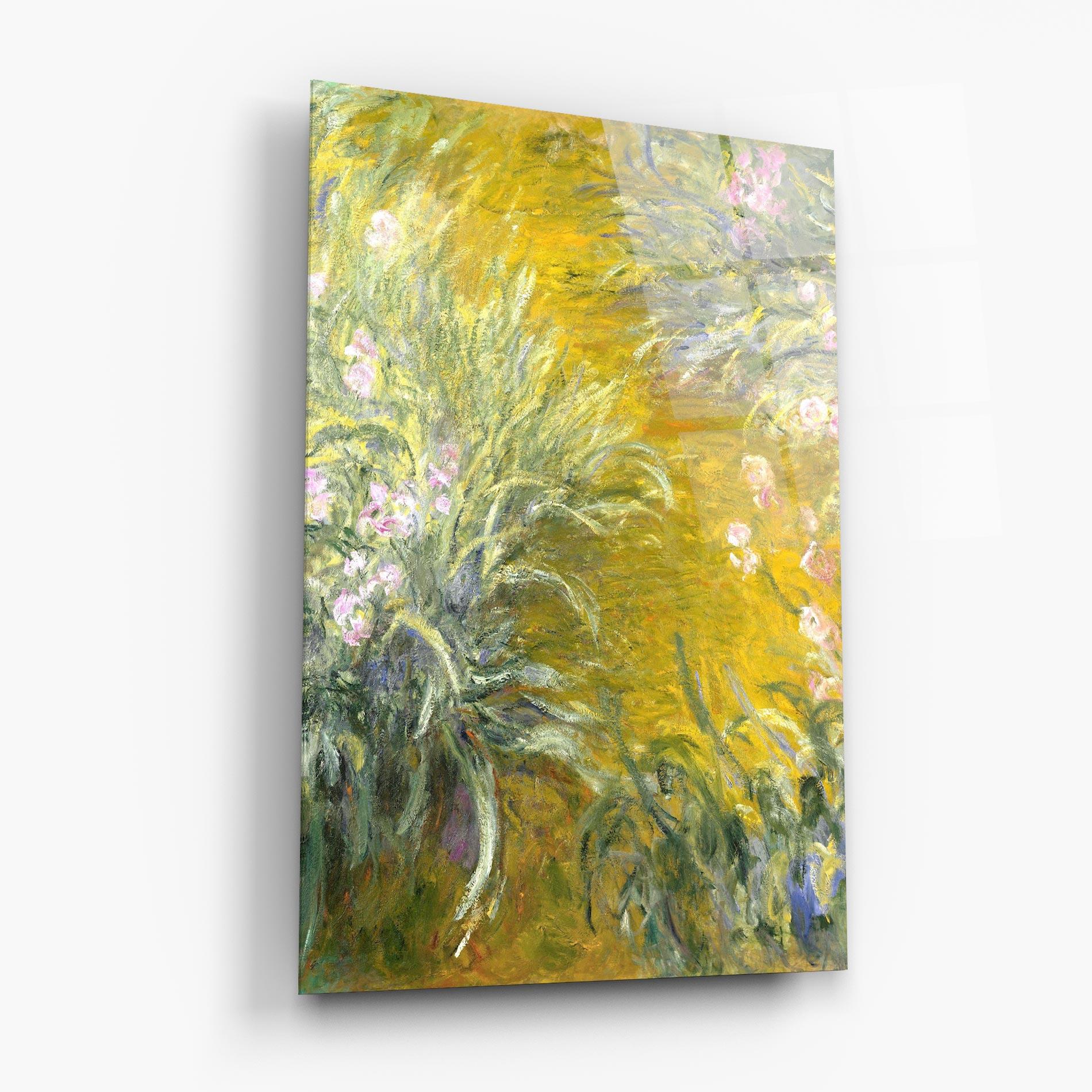 Tablou Sticla Path Through The Irises mockup 6