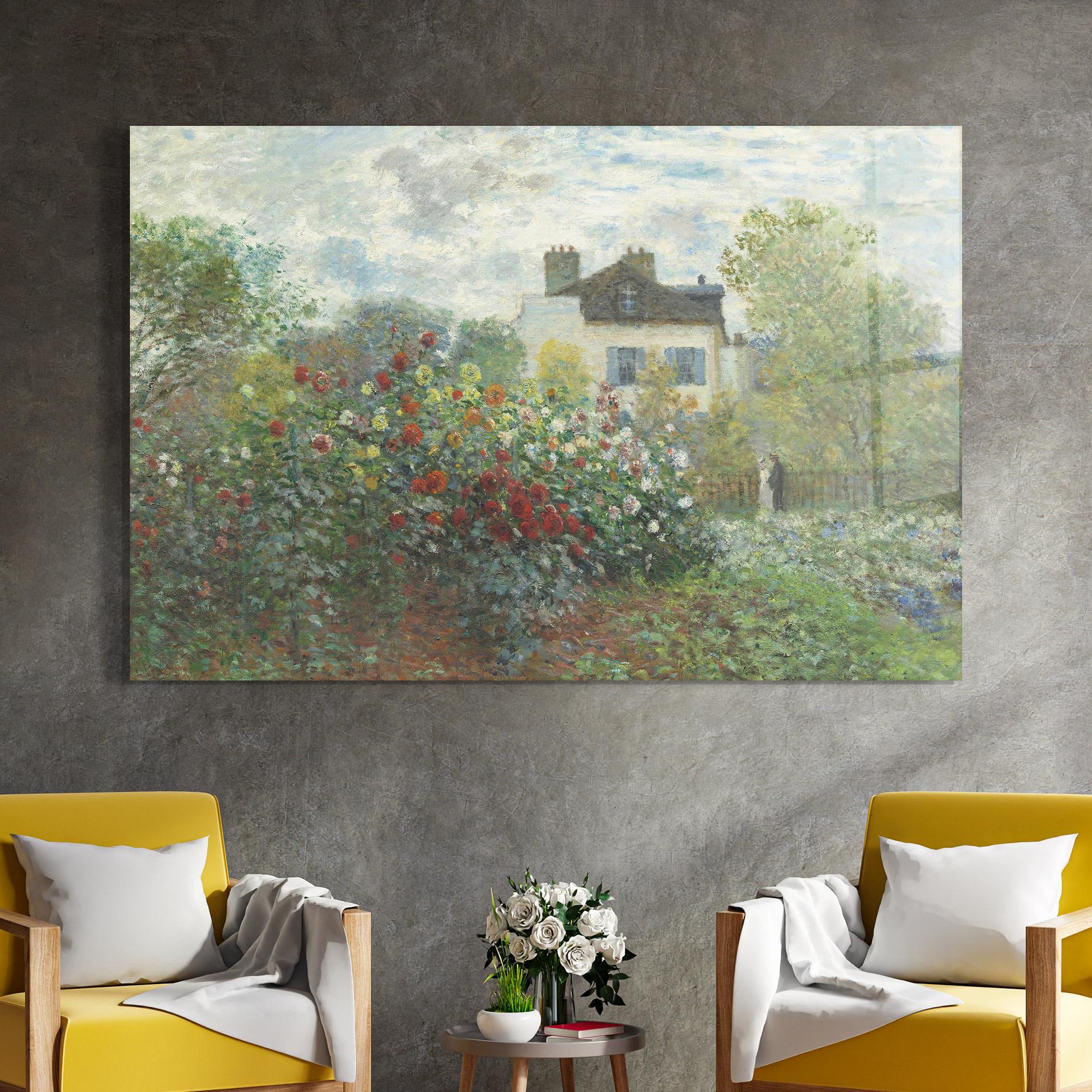 Tablou Sticla Garden In Argenteuilt mockup 4