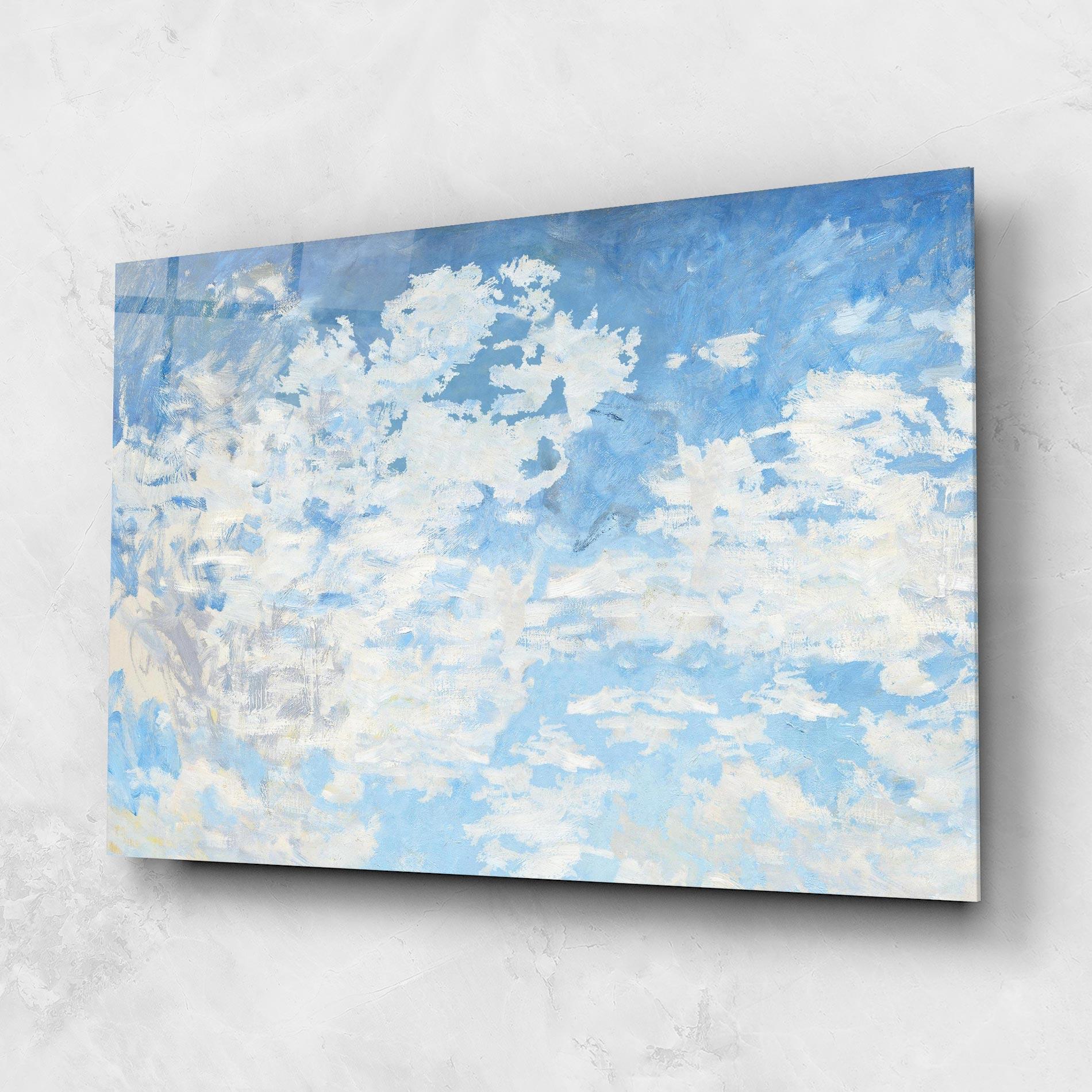 Tablou Sticla Clouds Monet mockup 1
