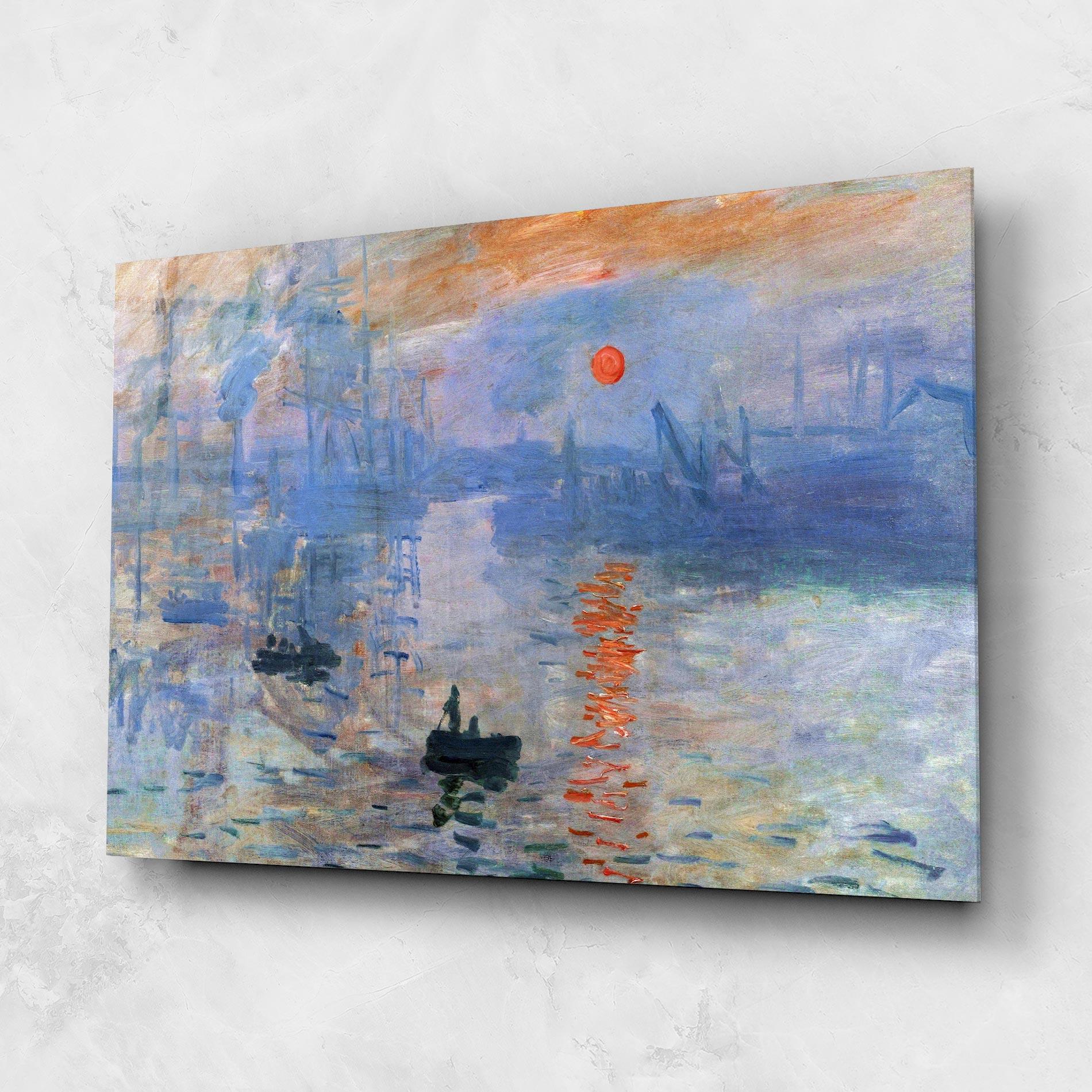 Tablou Sticla Monet Impressionist mockup 1