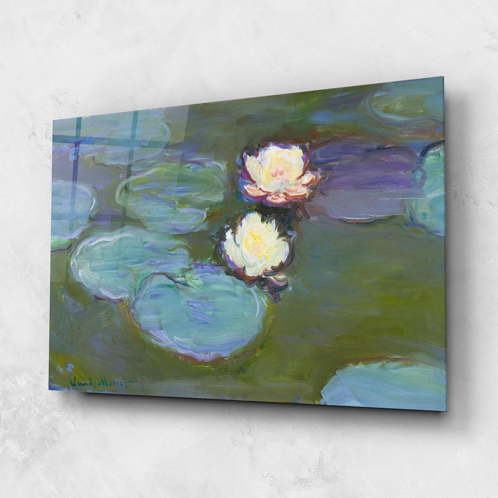 Tablou Sticla Nympheas Monet. mockup 1