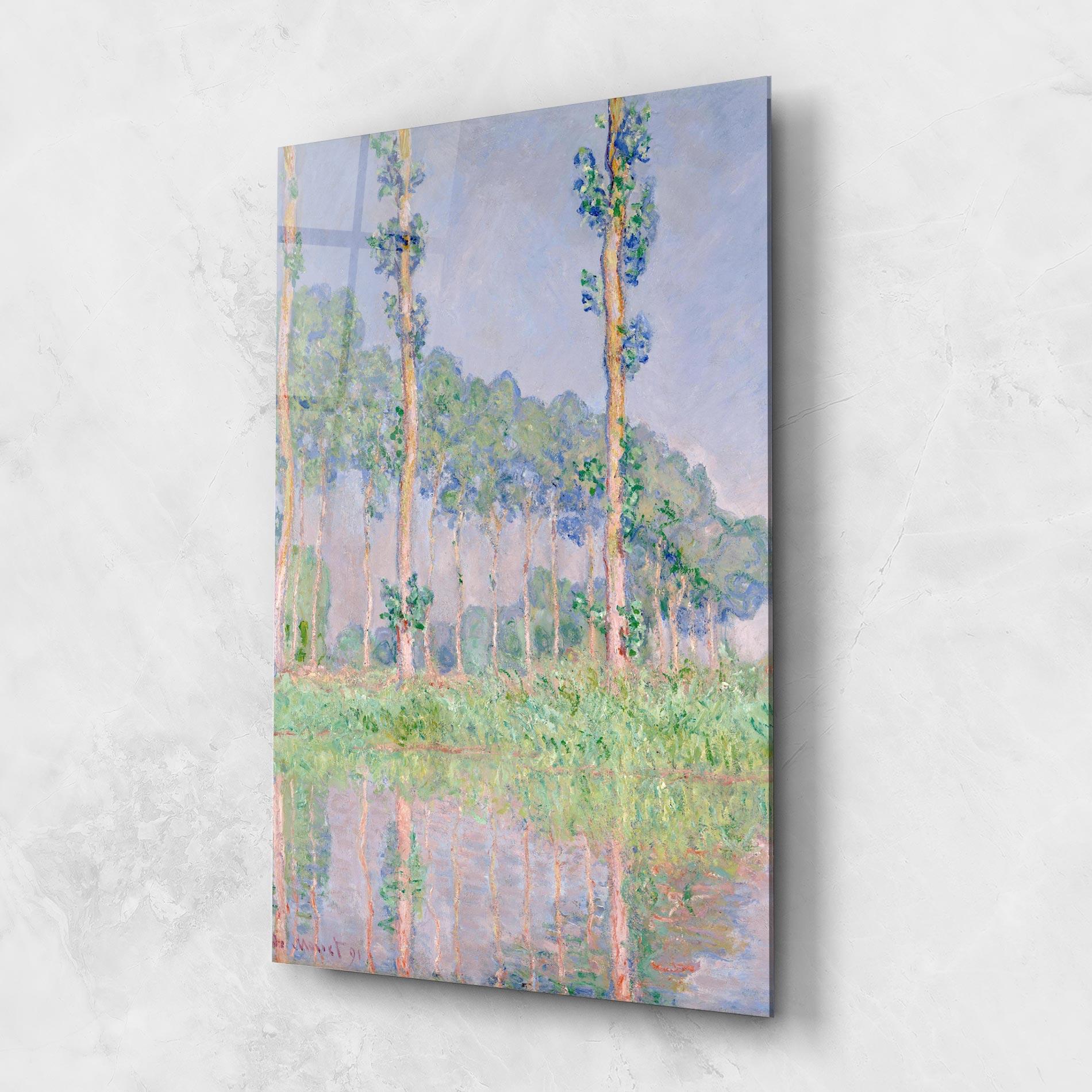 Tablou Sticla Monet Pink Effect mockup 1