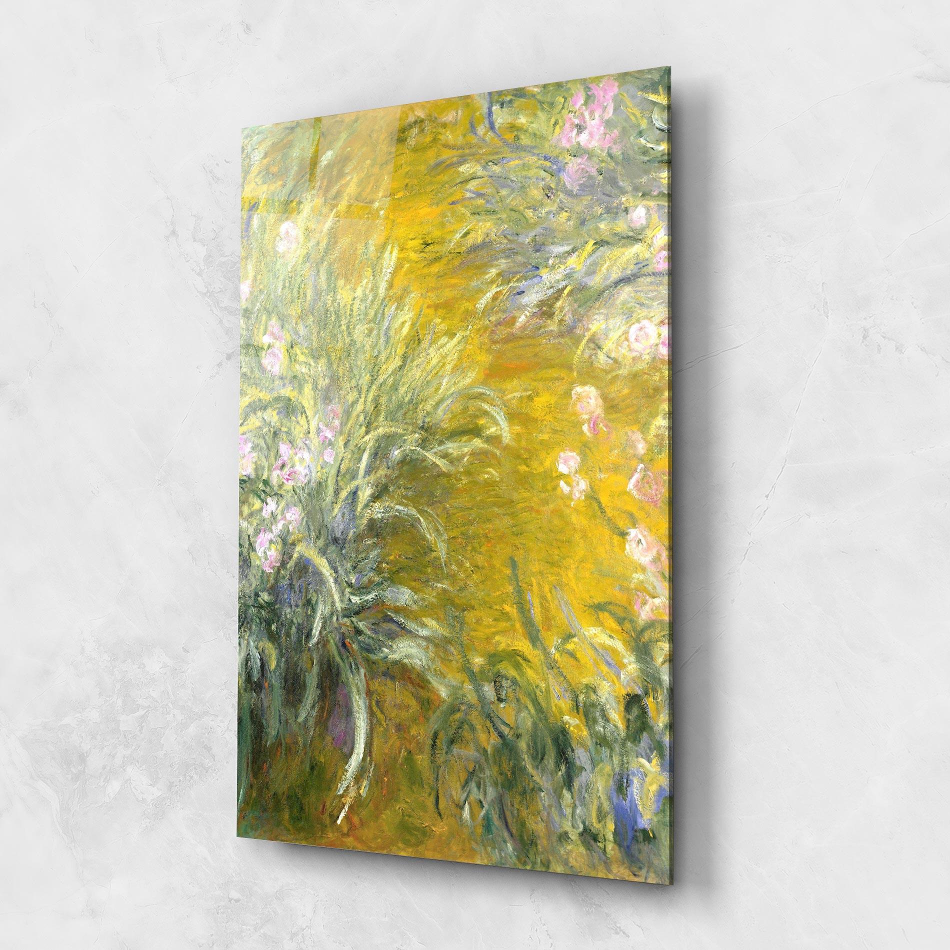 Tablou Sticla Path Through The Irises mockup 1
