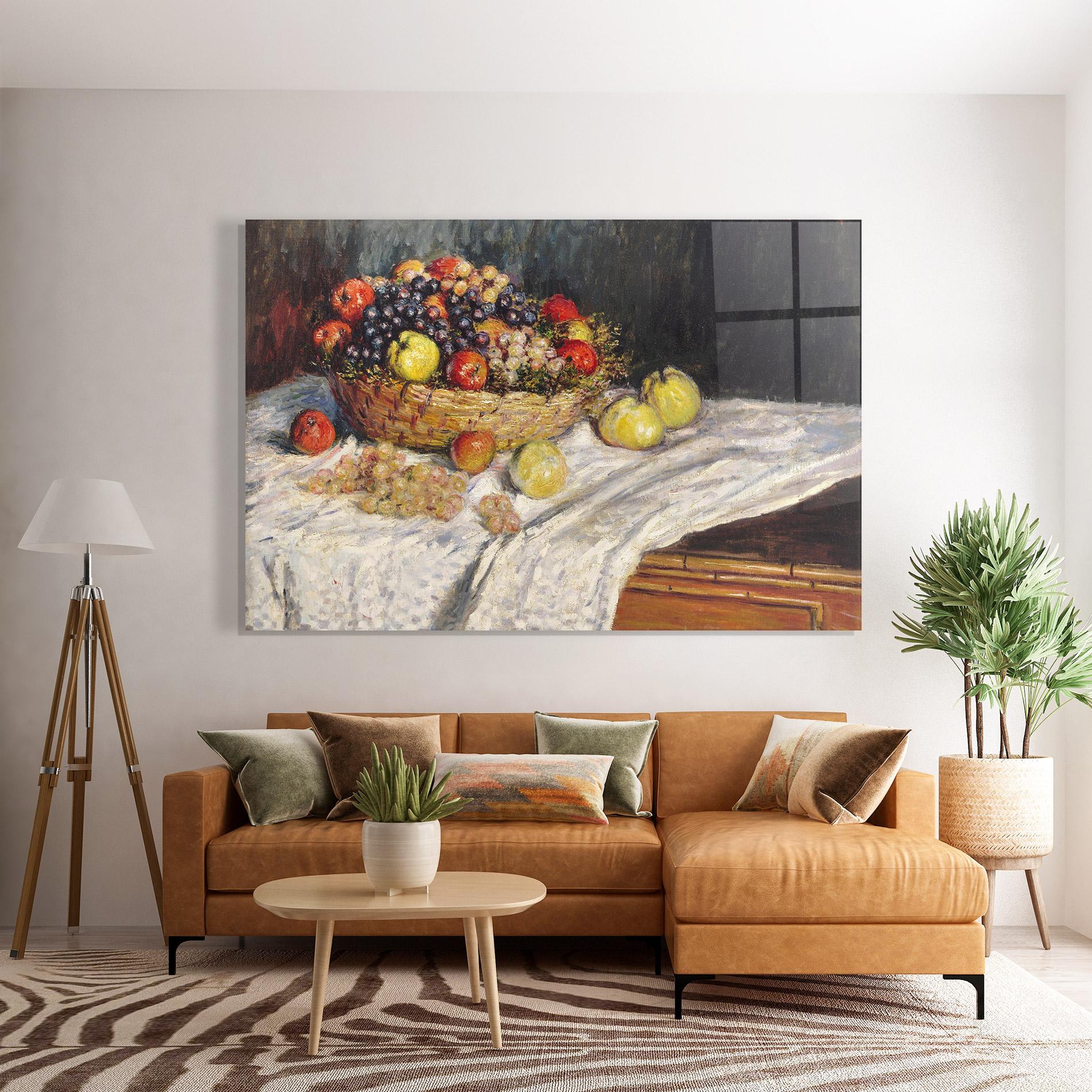 Tablou Sticla Apples And Grapes mockup 7