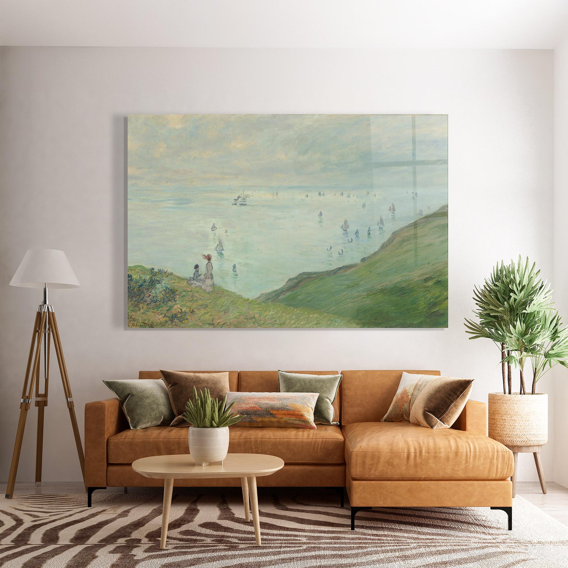 Tablou Sticla Cliffs At Pourville mockup 7