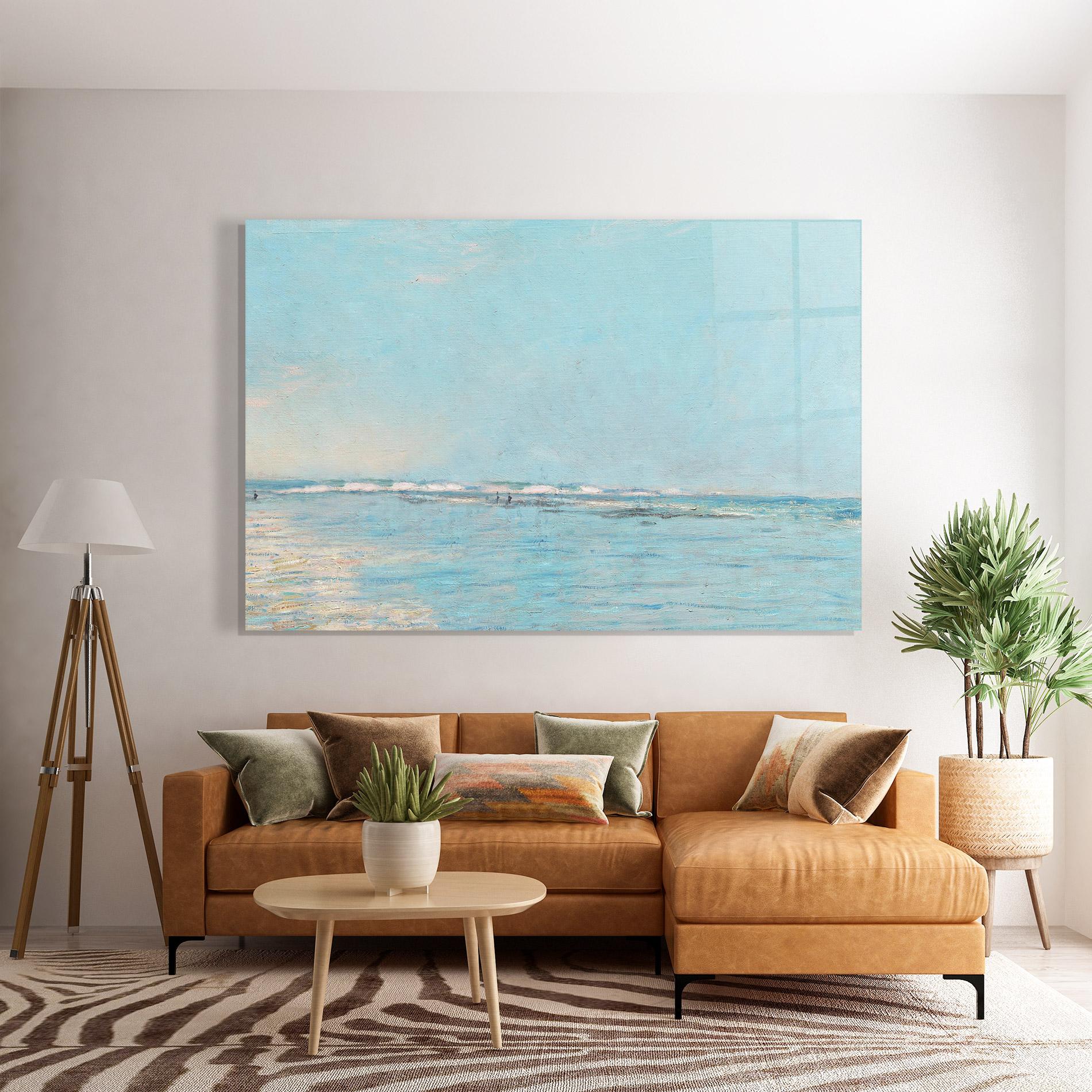 Tablou Sticla Monet's Beach mockup 7