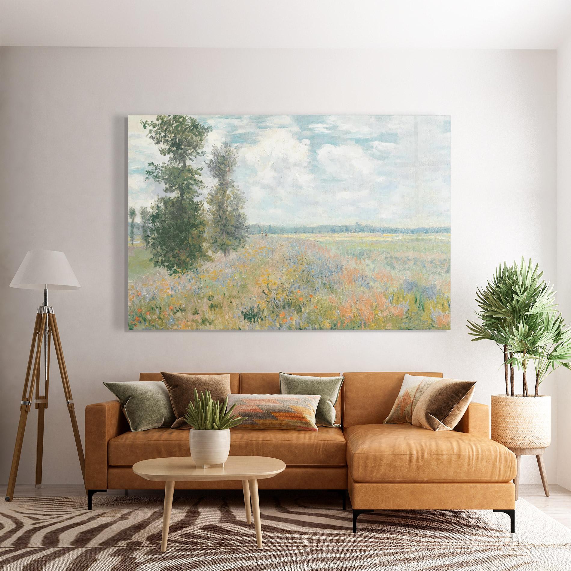 Tablou Sticla Monet's Landscape Background mockup 7