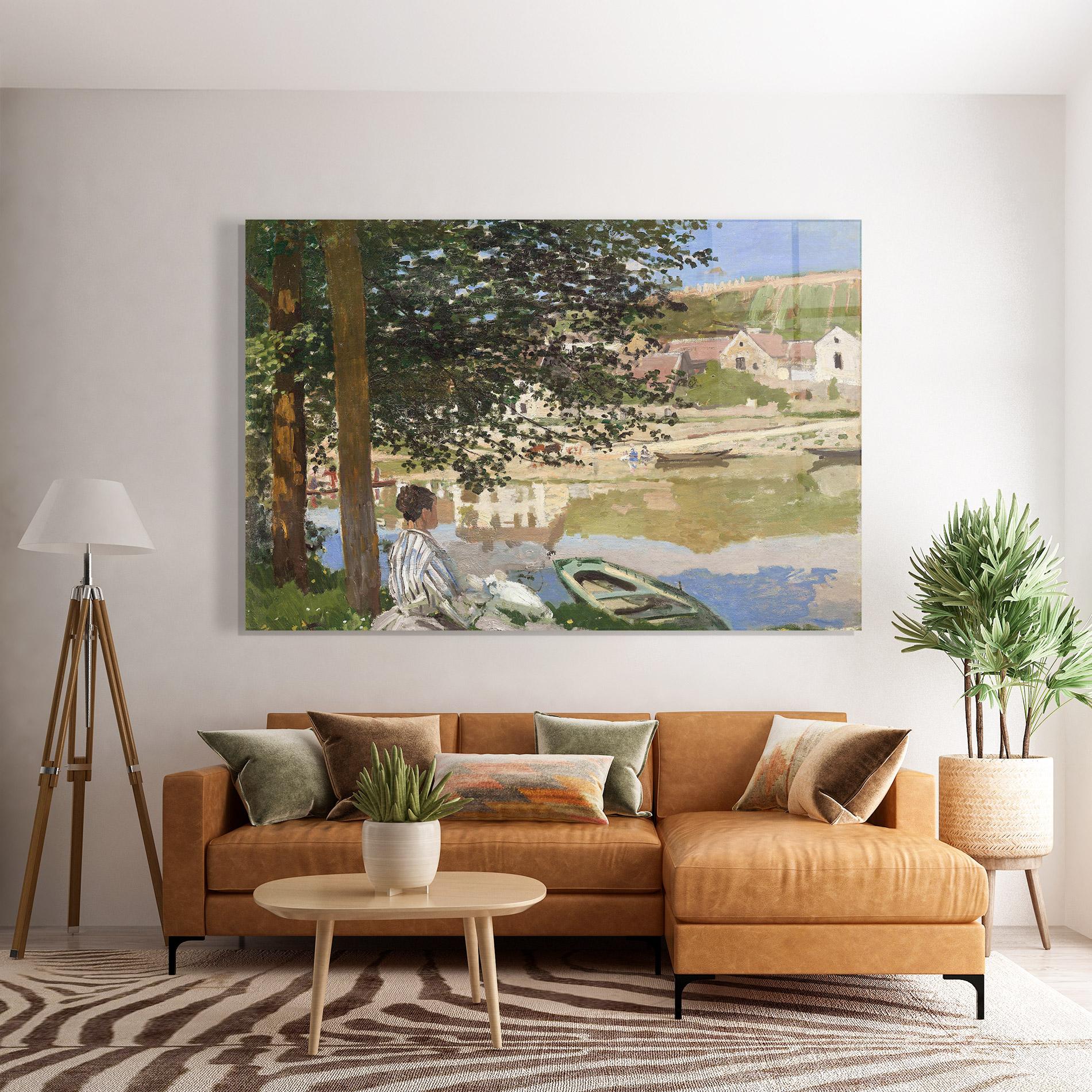 Tablou Sticla On The Bank Of The Seine mockup 7