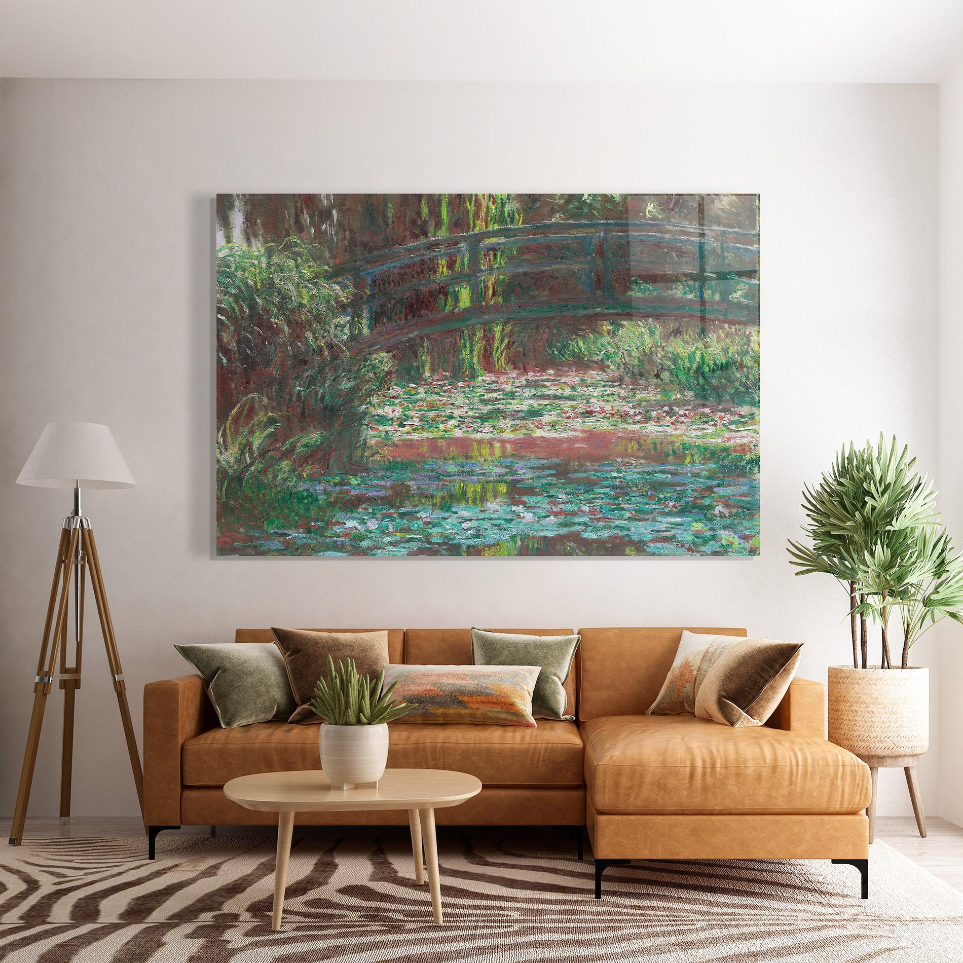 Tablou Sticla Water Lily Pond mockup 7