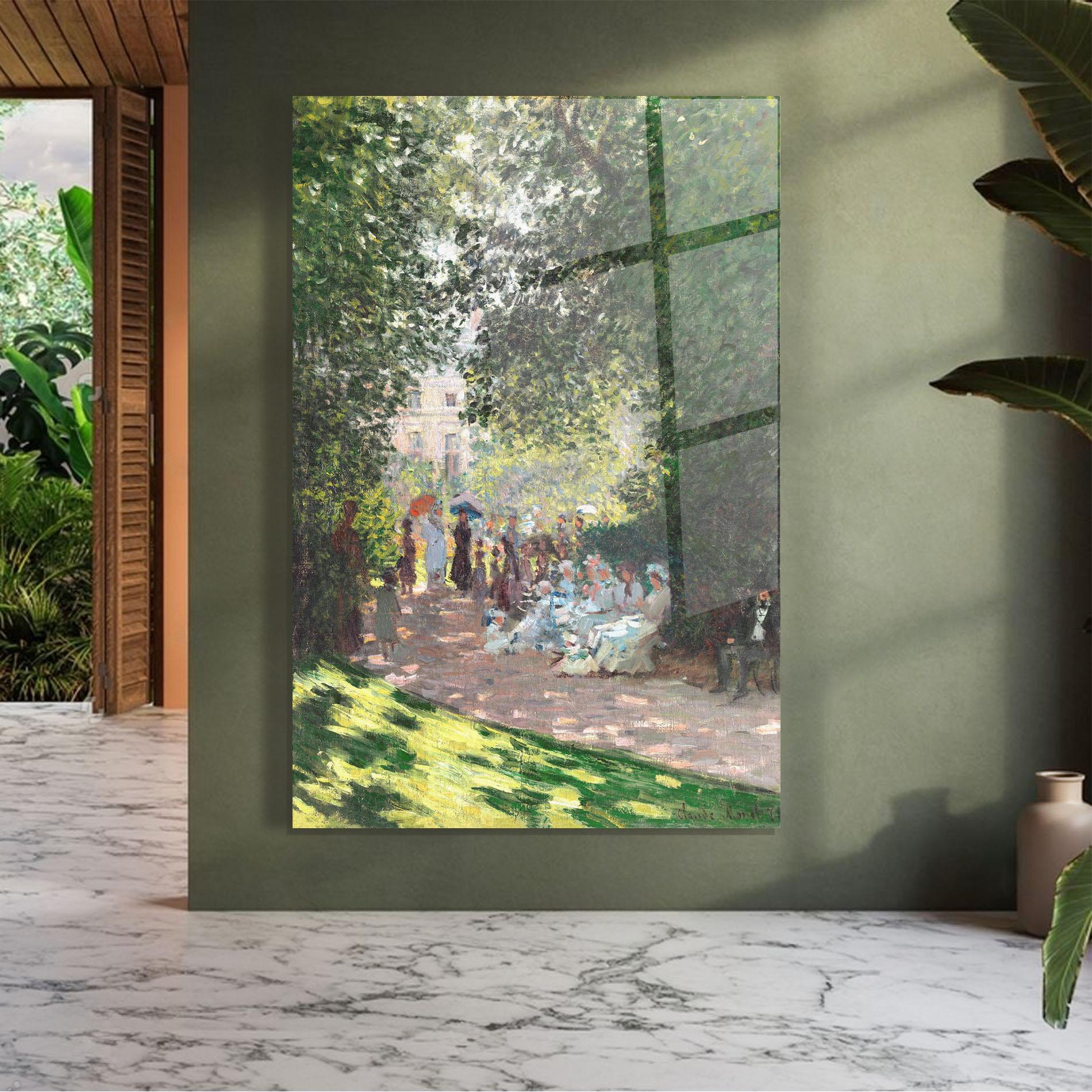 Tablou Sticla The Parc Monceau mockup 7