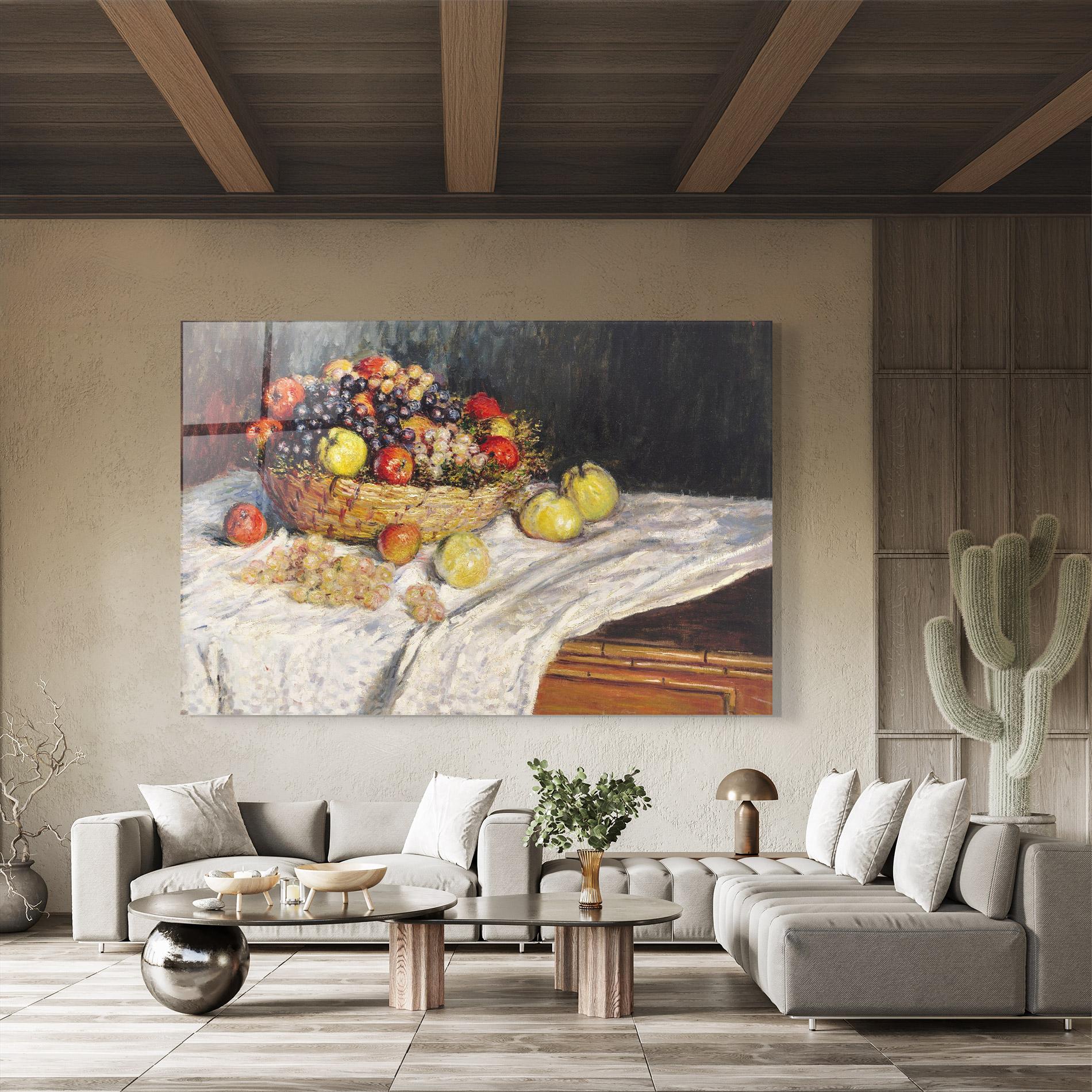 Tablou Sticla Apples And Grapes mockup 8