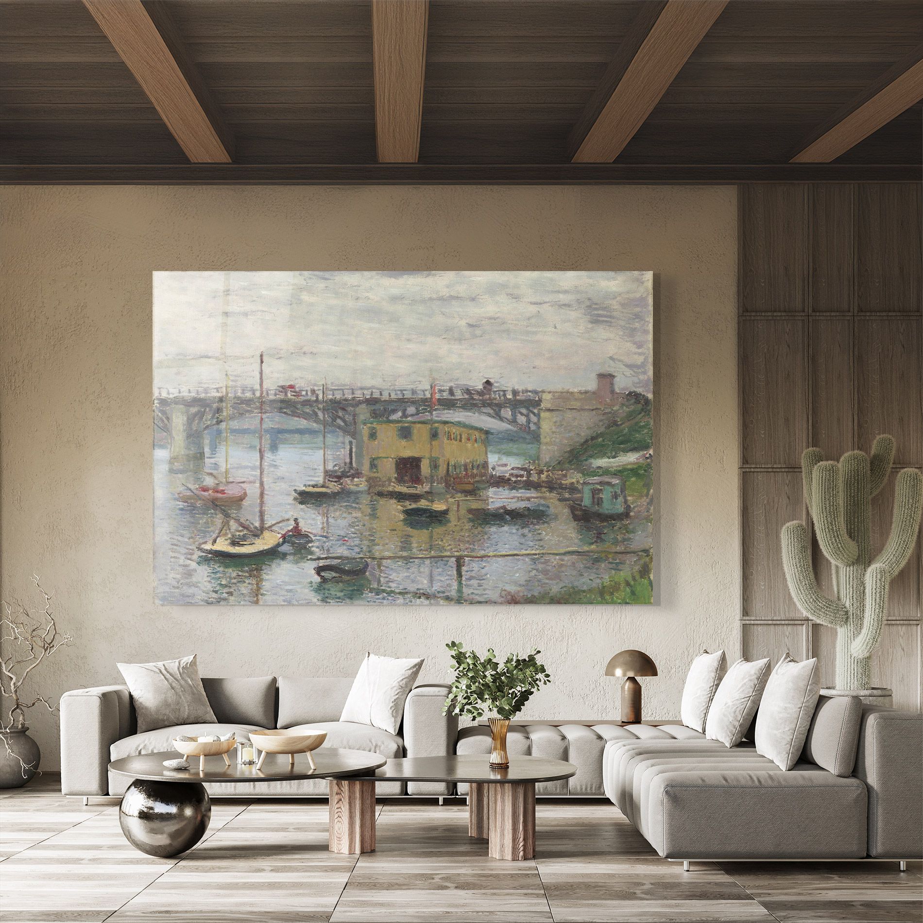 Bridge At Argenteuil Monet mockup 8