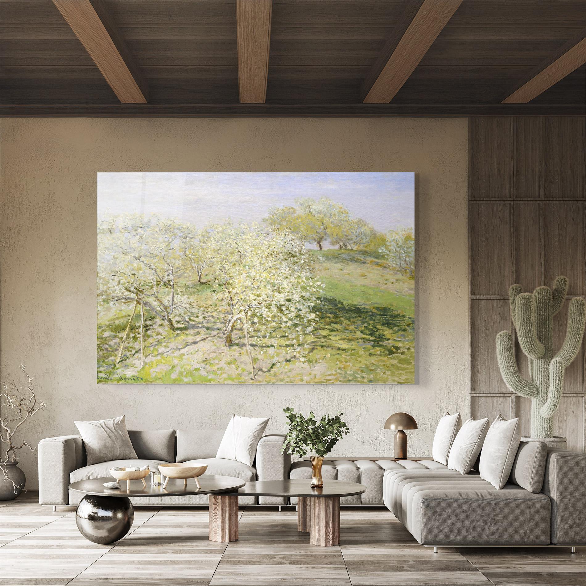 Tablou Sticla Fruit Trees In Bloom mockup 8