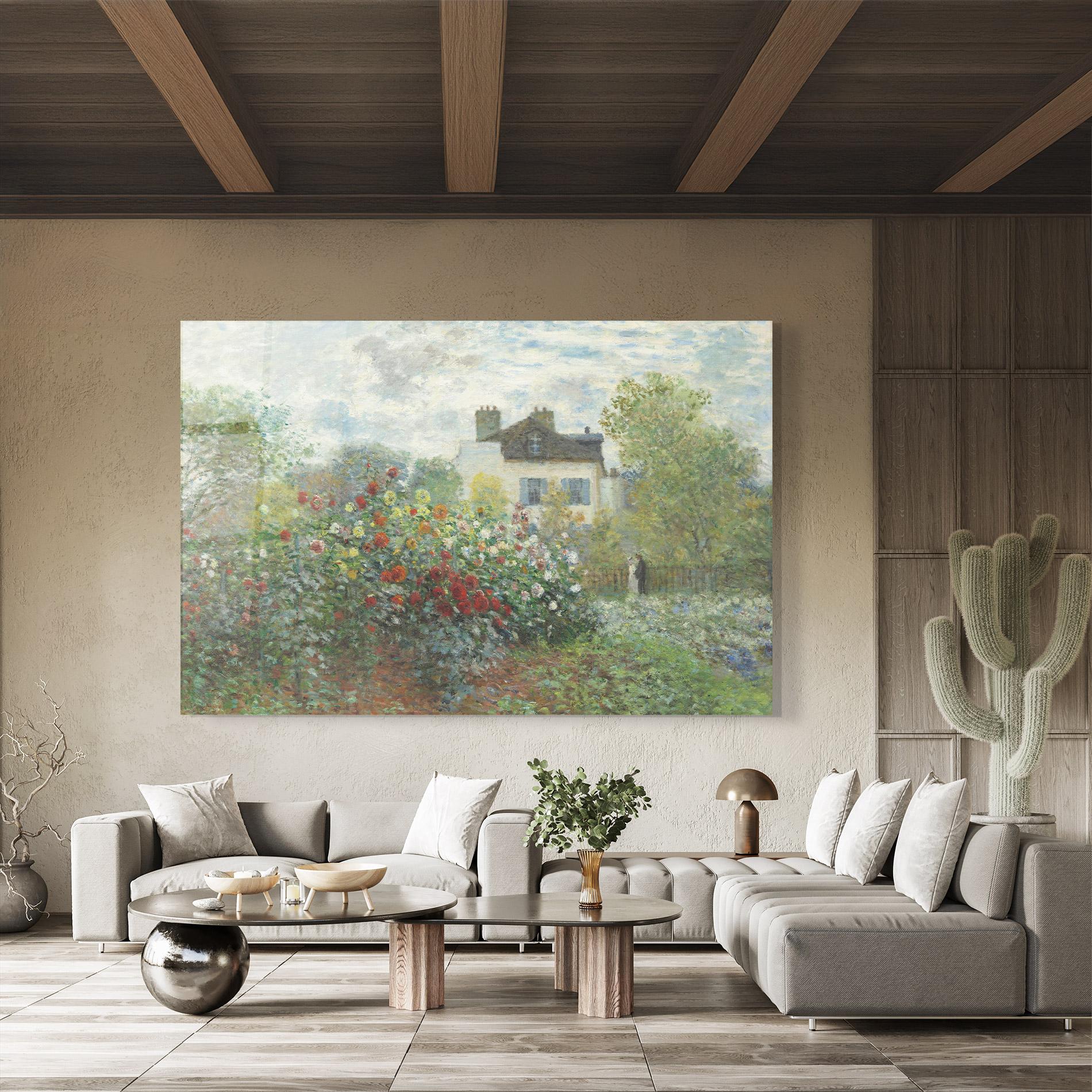 Tablou Sticla Garden In Argenteuilt mockup 8