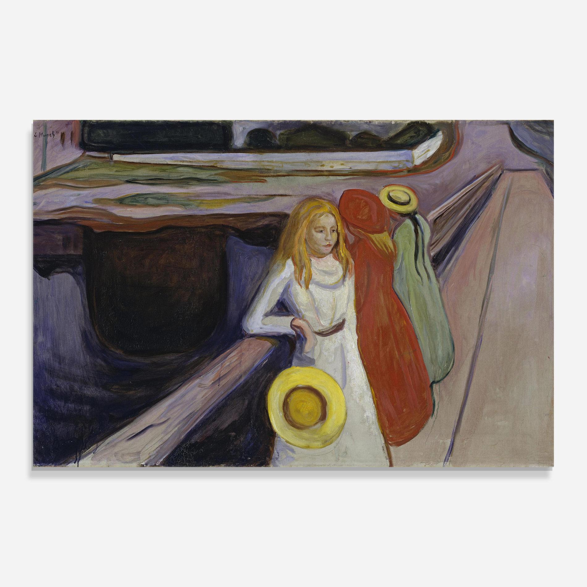 Tablou Sticla Bridge Girls mockup 0