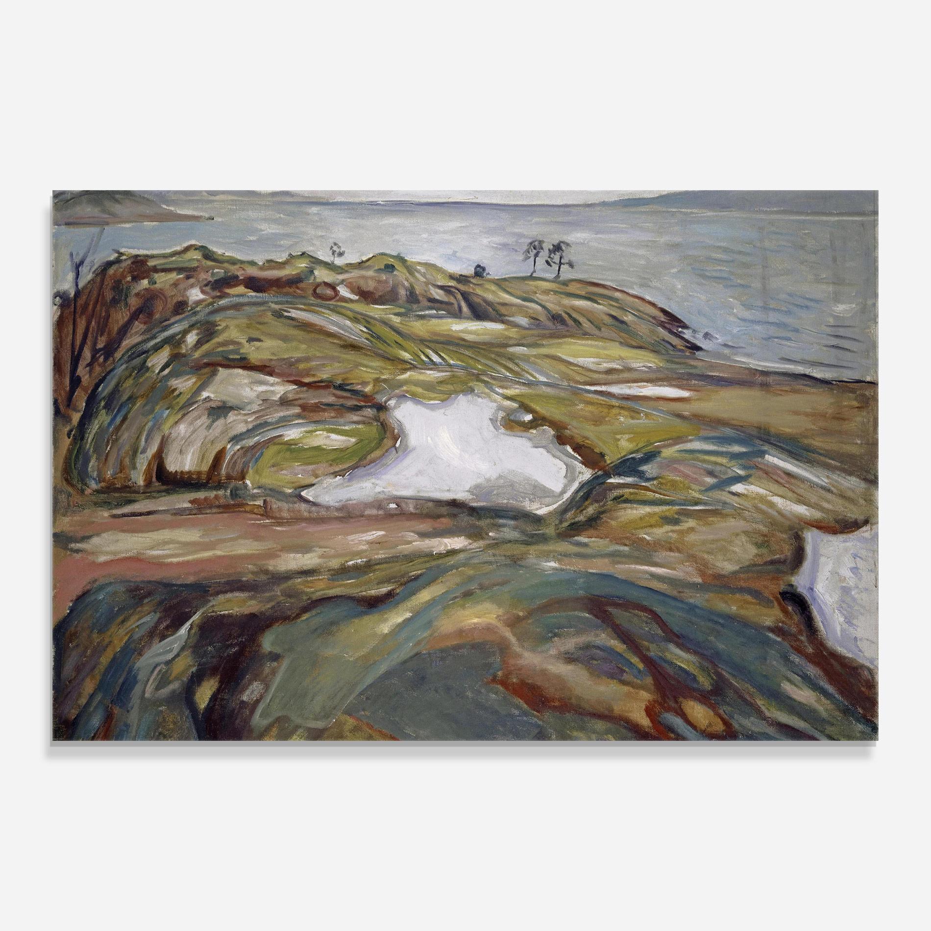 Tablou Sticla Coastal Landscape mockup 0