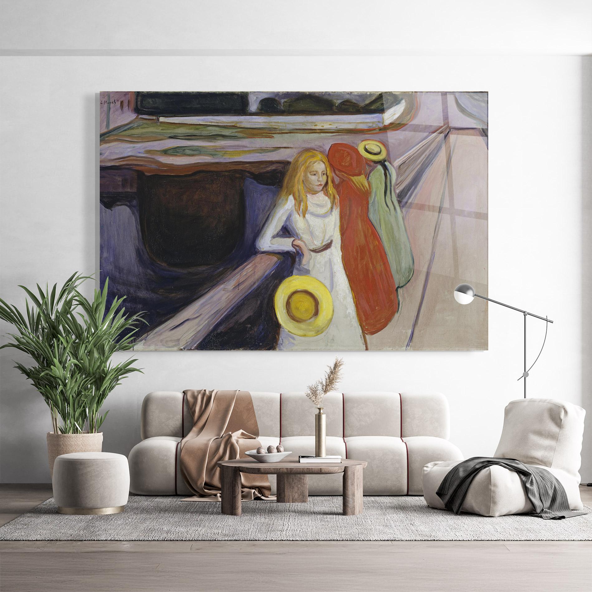 Tablou Sticla Bridge Girls mockup 9